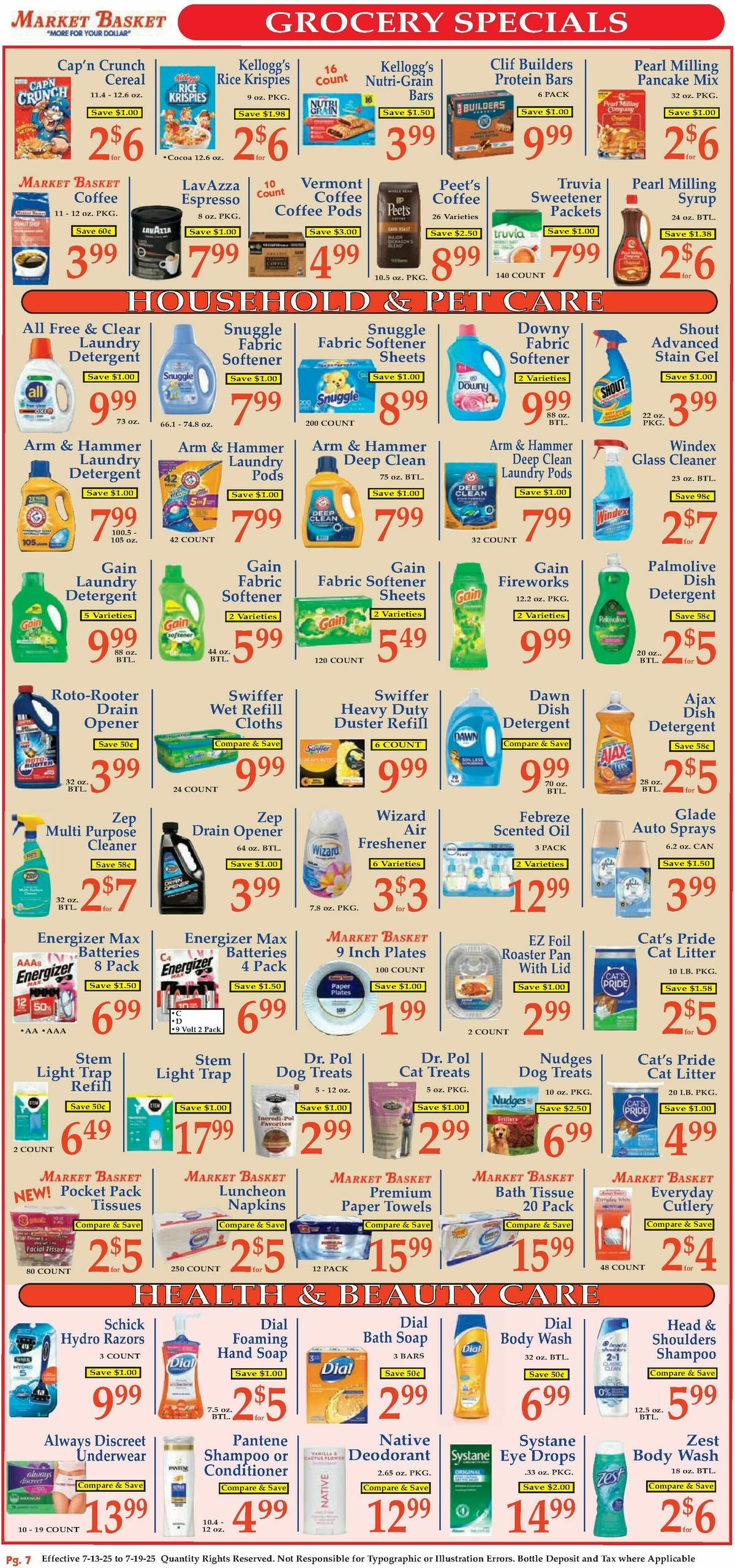 Market Basket Weekly Ad from July 13