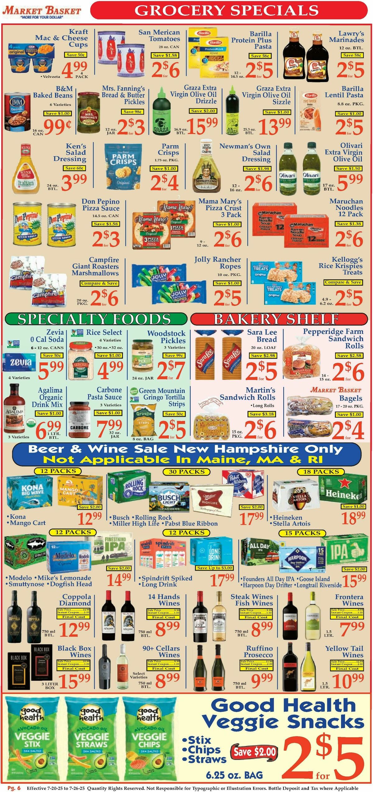 Market Basket Weekly Ad from July 20