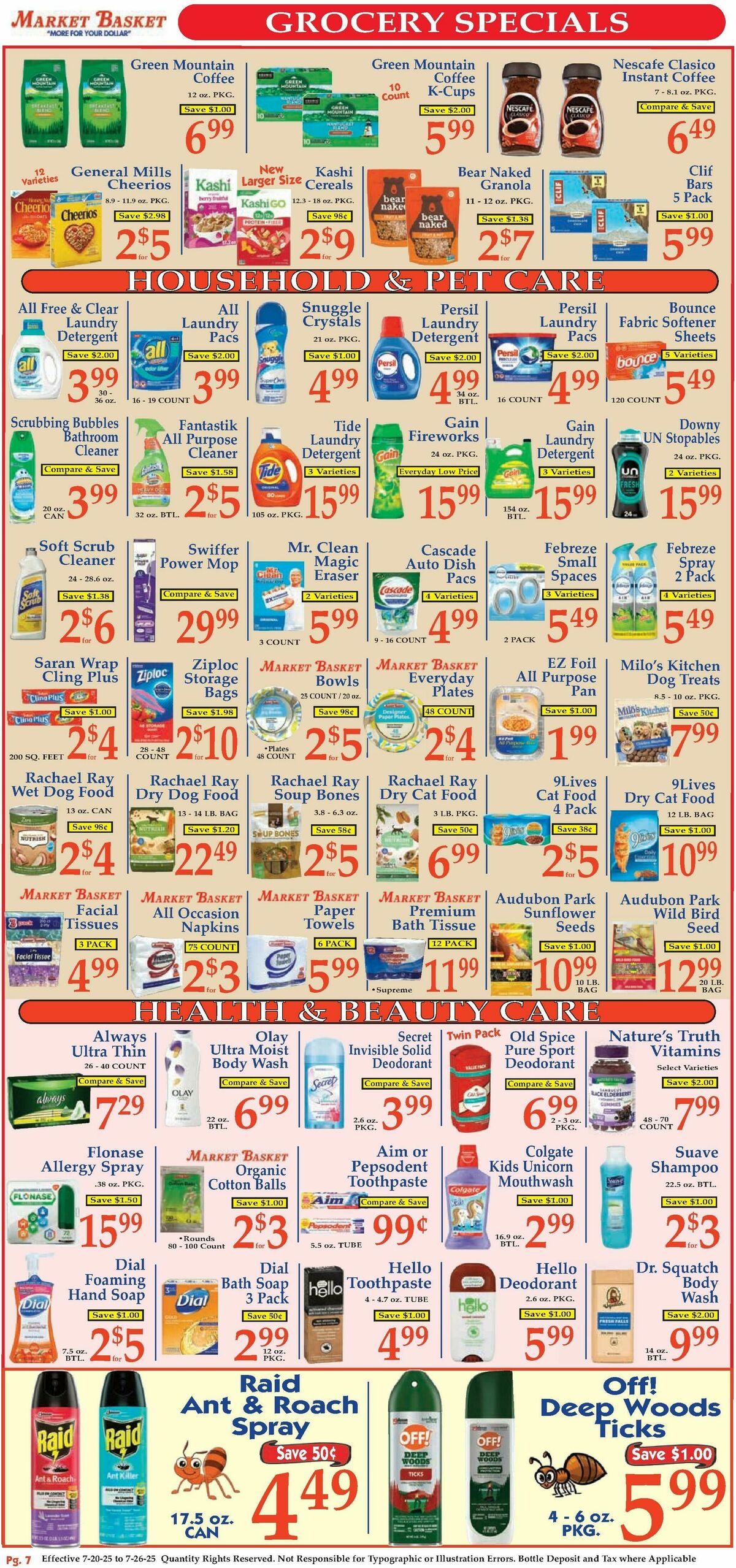 Market Basket Weekly Ad from July 20