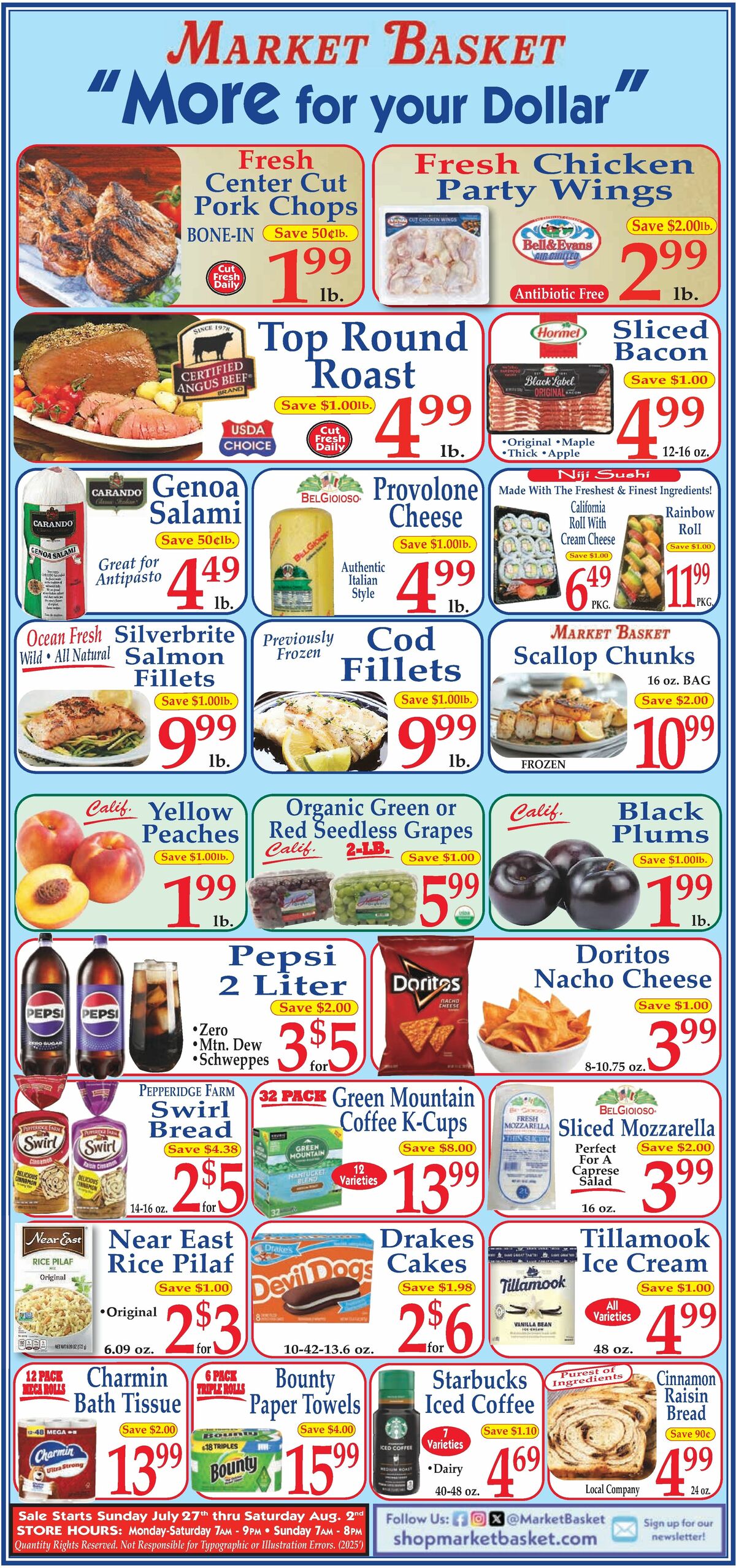 Market Basket Weekly Ad from July 27
