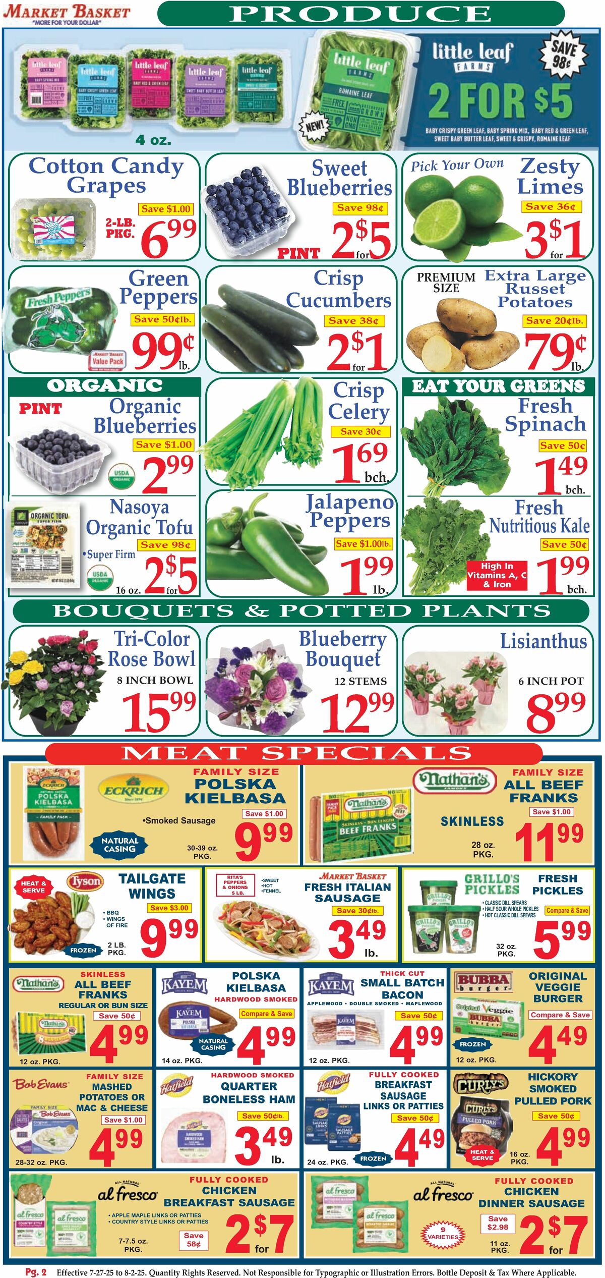 Market Basket Weekly Ad from July 27