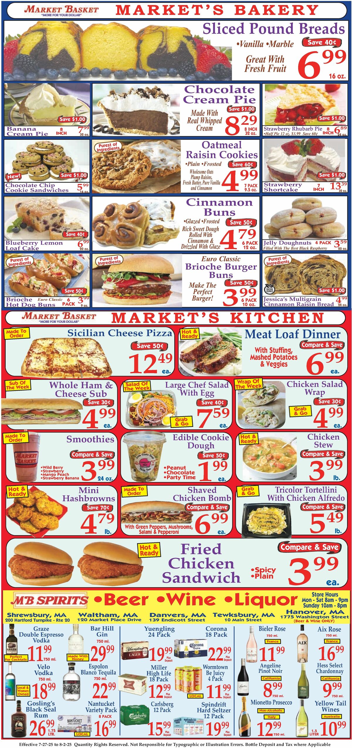 Market Basket Weekly Ad from July 27