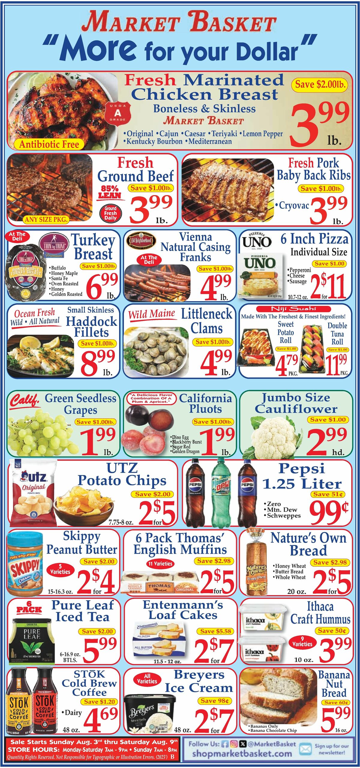 Market Basket Weekly Ad from August 3
