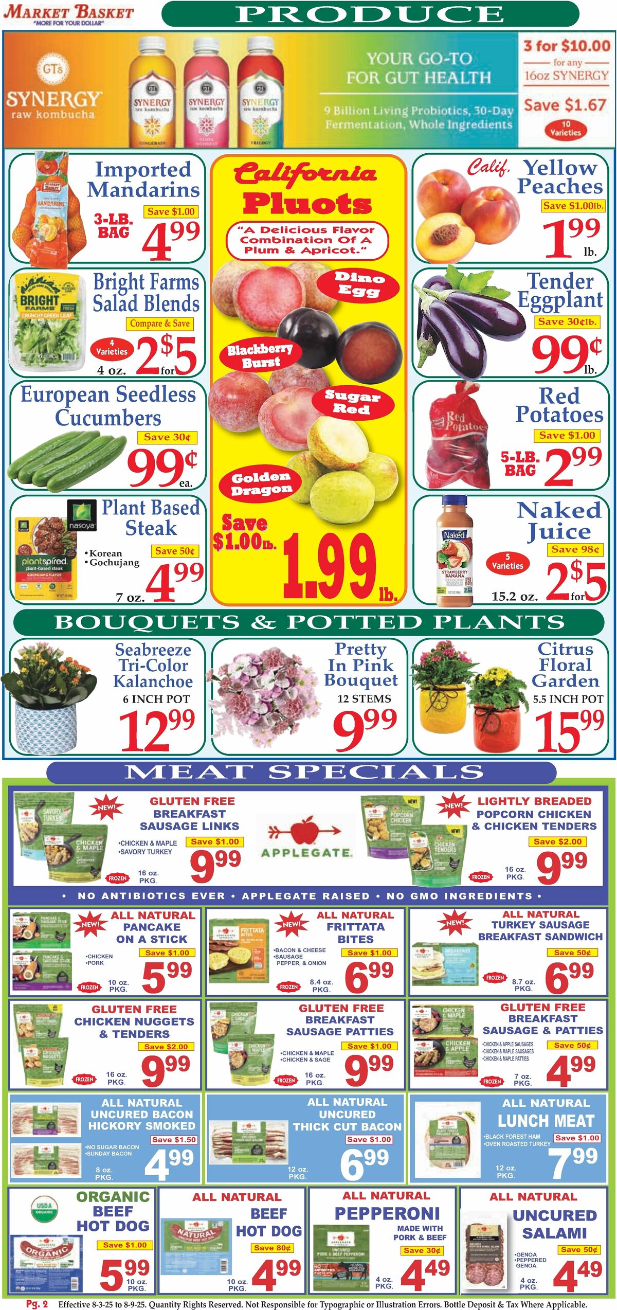 Market Basket Weekly Ad from August 3