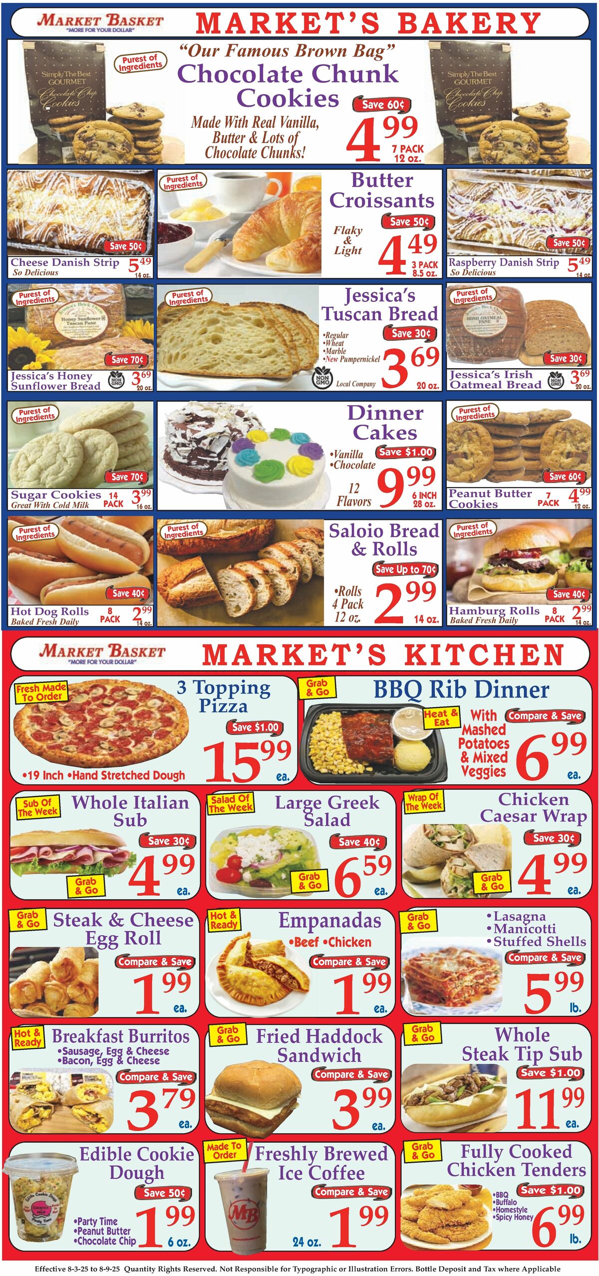 Market Basket Weekly Ad from August 3