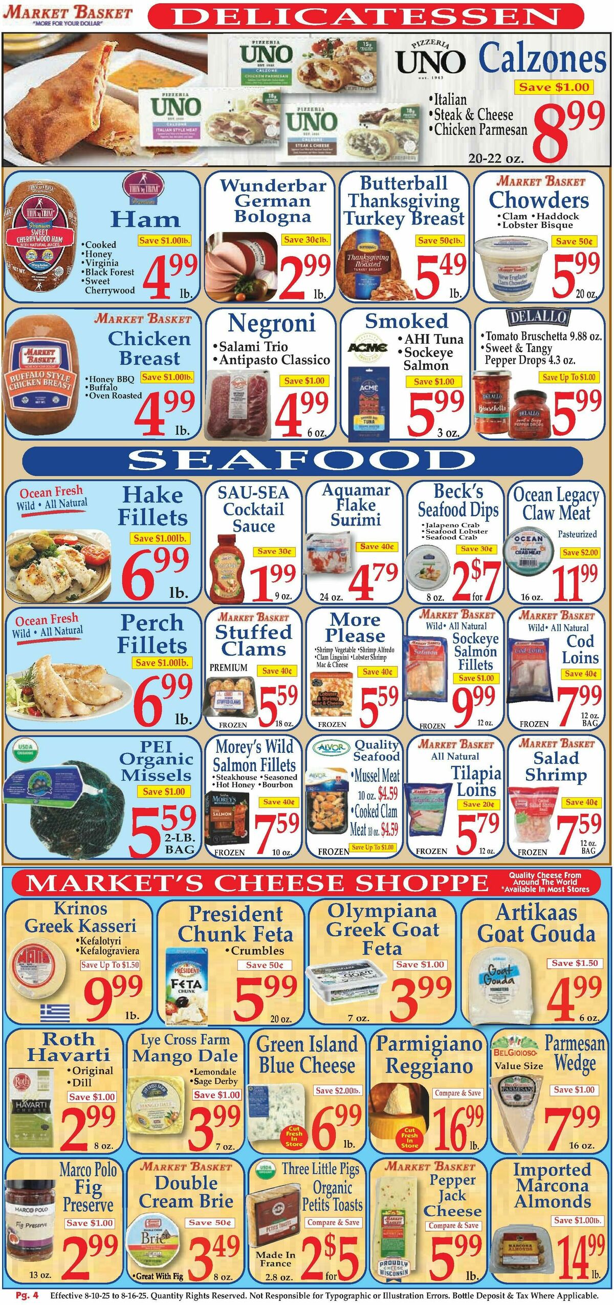 Market Basket Weekly Ad from August 10