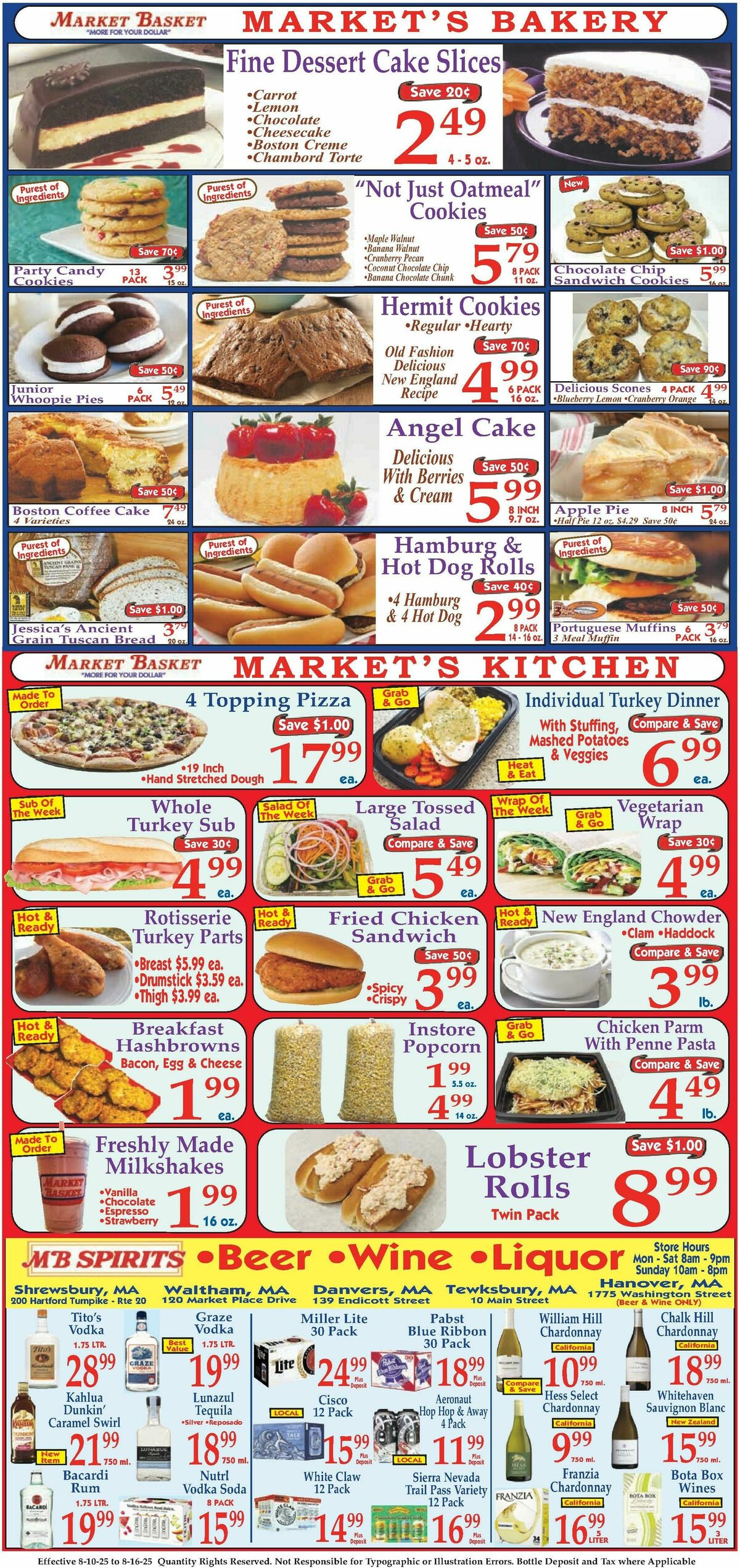 Market Basket Weekly Ad from August 10