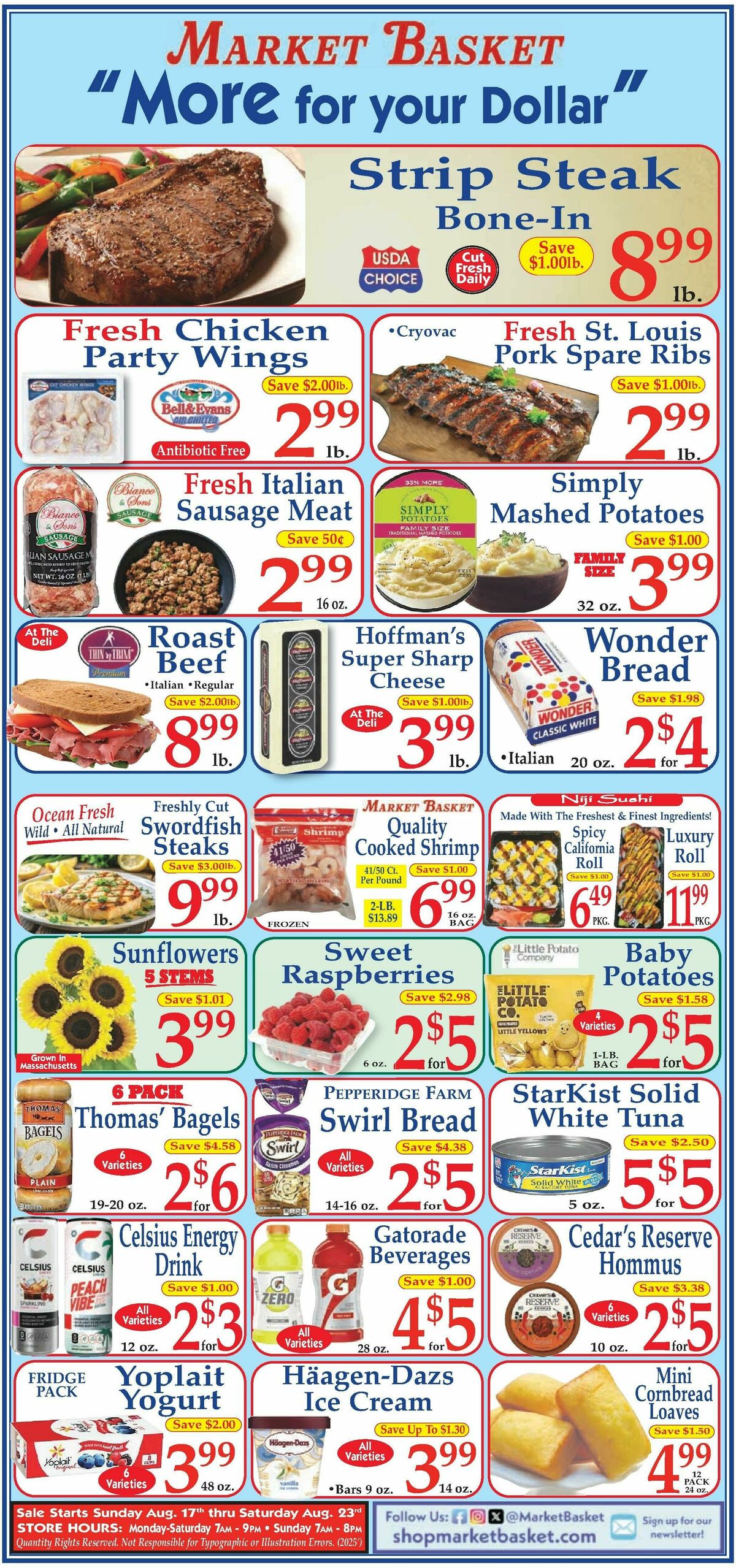 Market Basket Weekly Ad from August 17