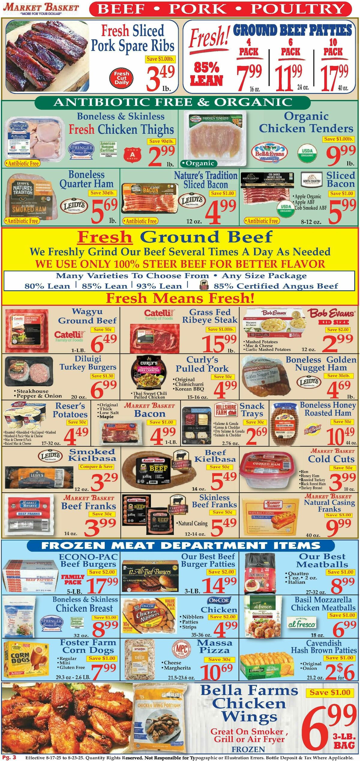 Market Basket Weekly Ad from August 17