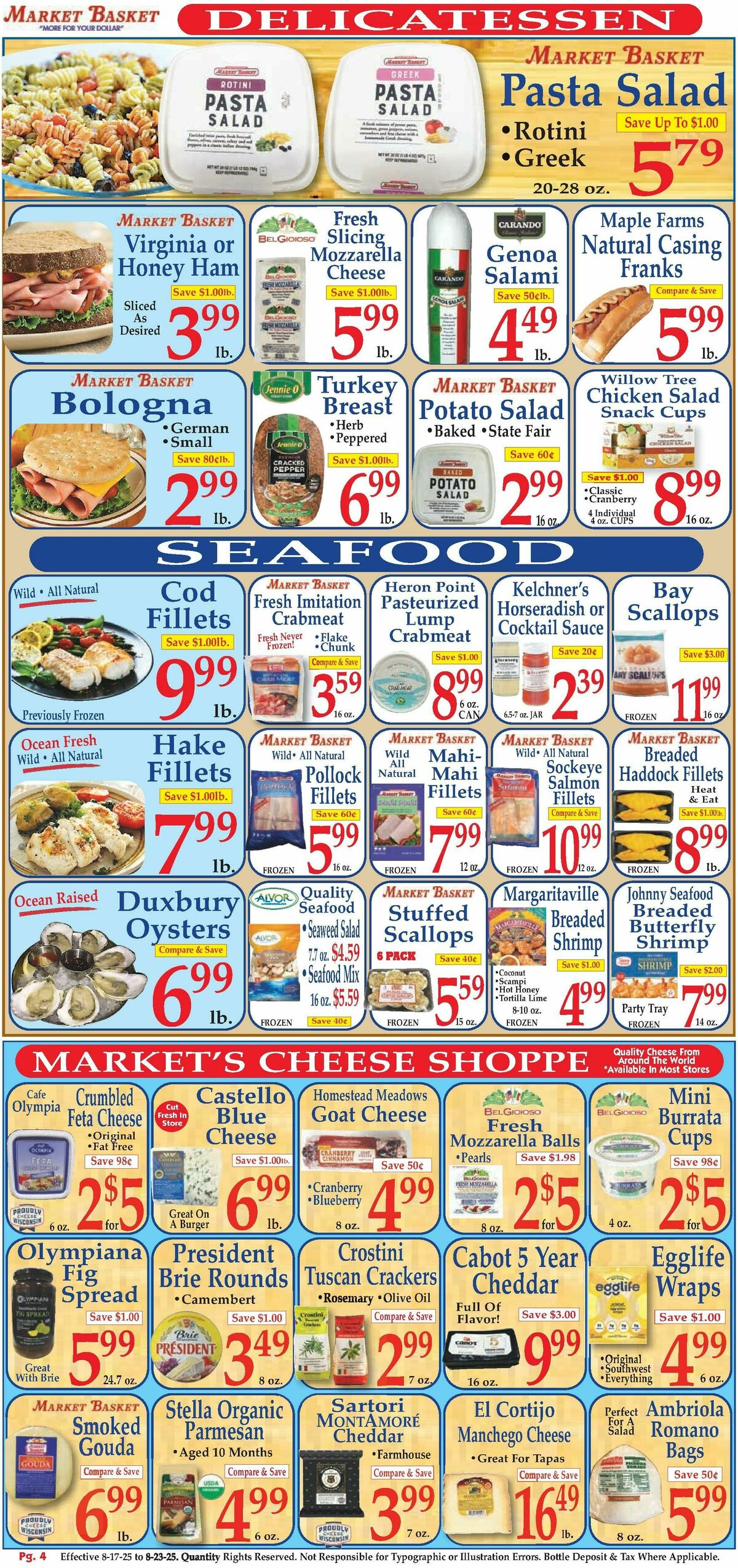 Market Basket Weekly Ad from August 17