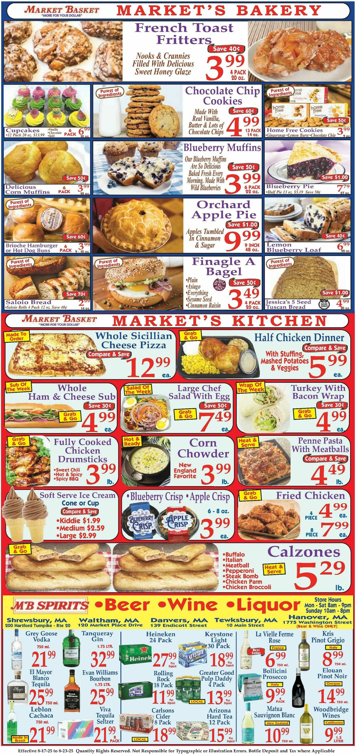 Market Basket Weekly Ad from August 17