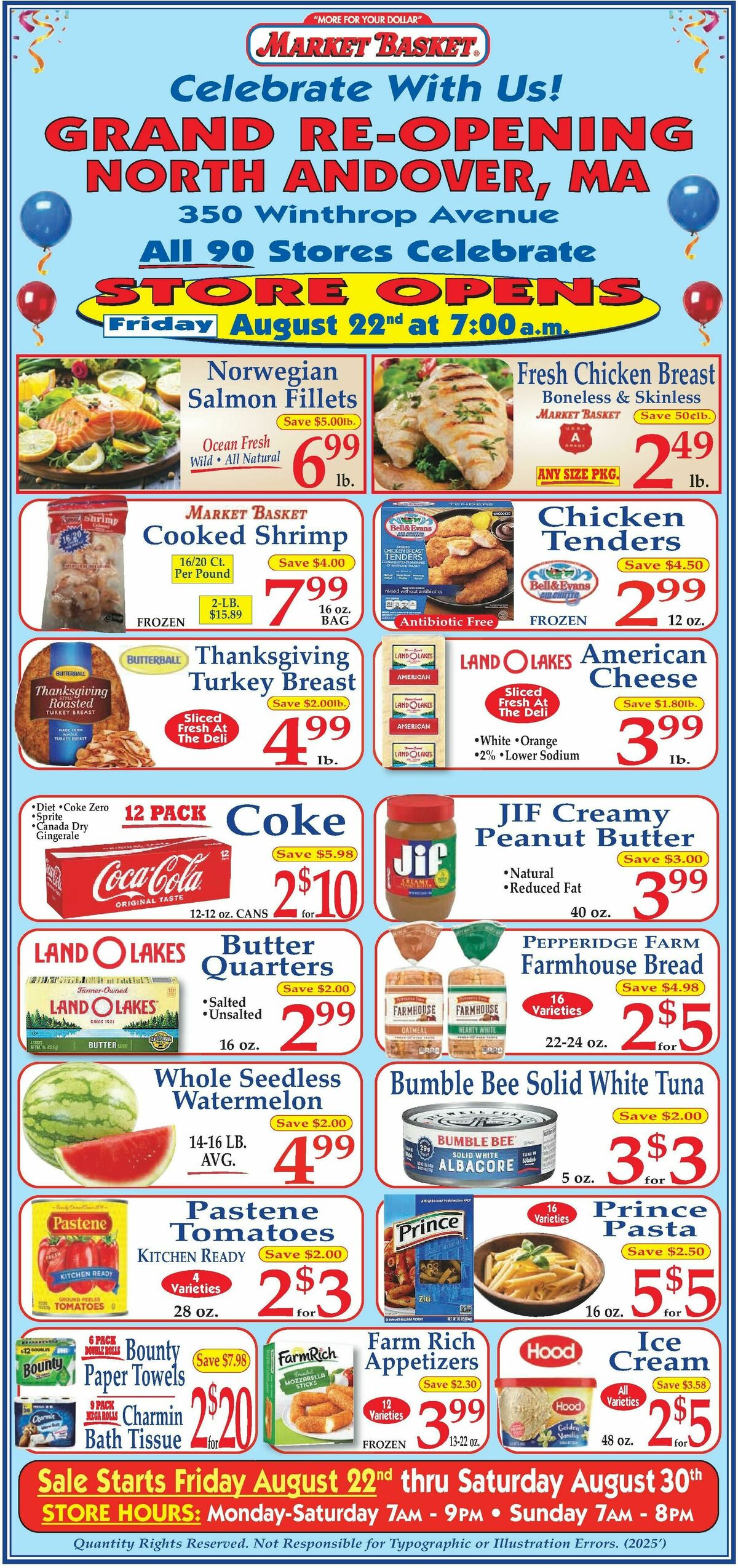Market Basket Weekly Ad from August 22