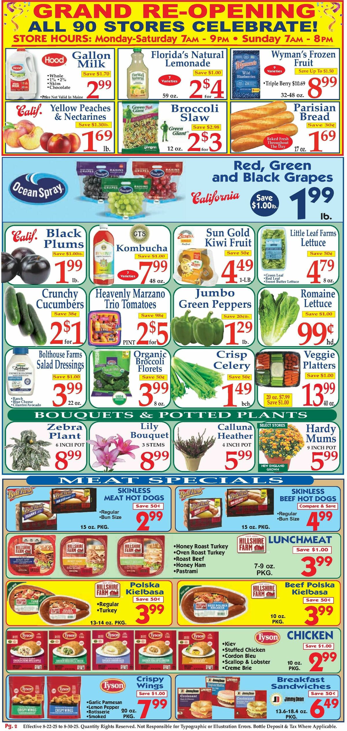 Market Basket Weekly Ad from August 22