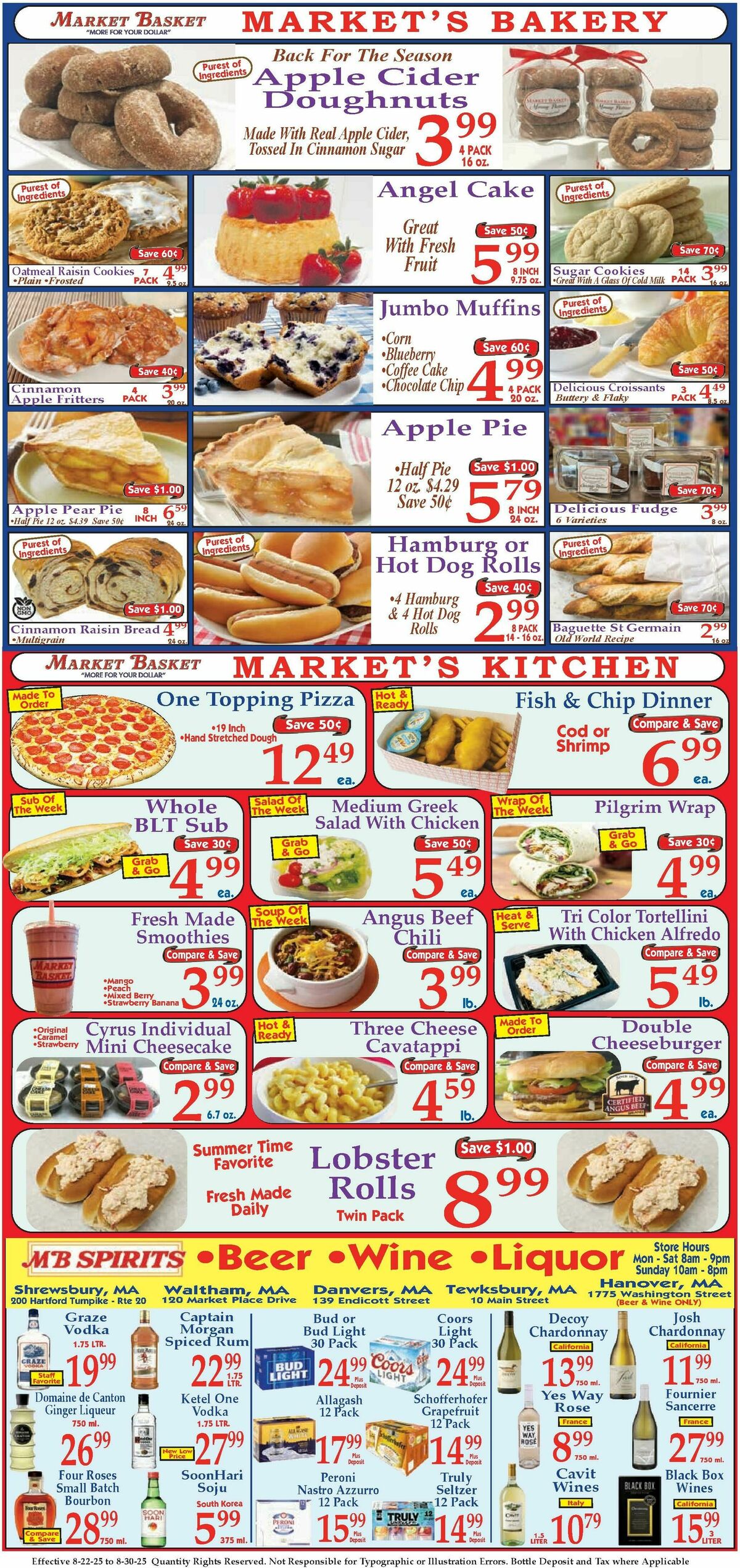 Market Basket Weekly Ad from August 22