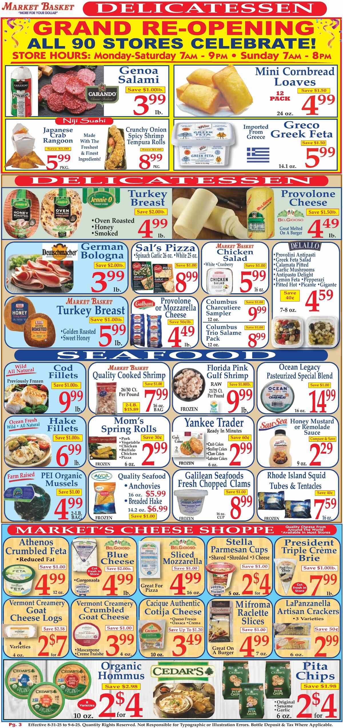 Market Basket Weekly Ad from August 31