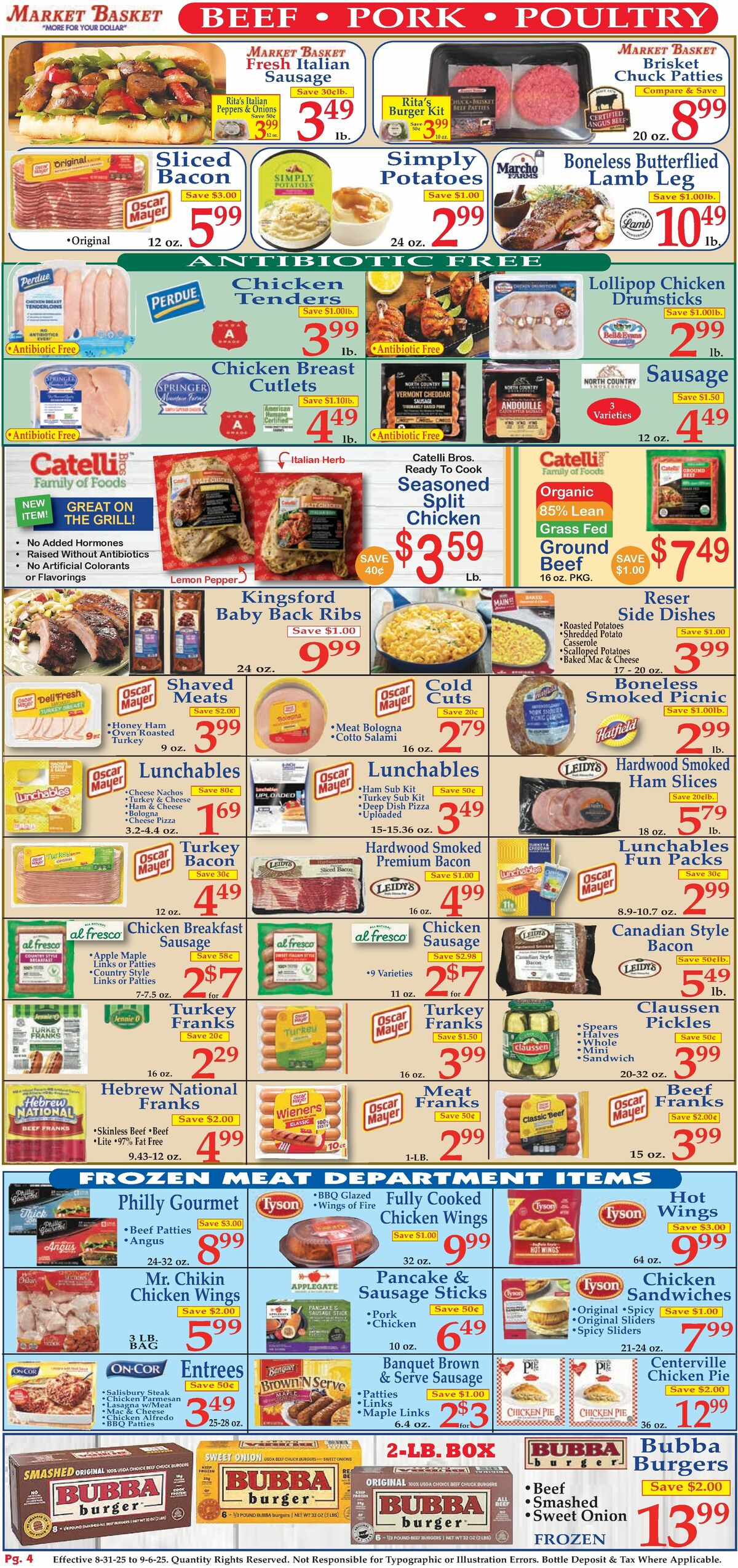 Market Basket Weekly Ad from August 31