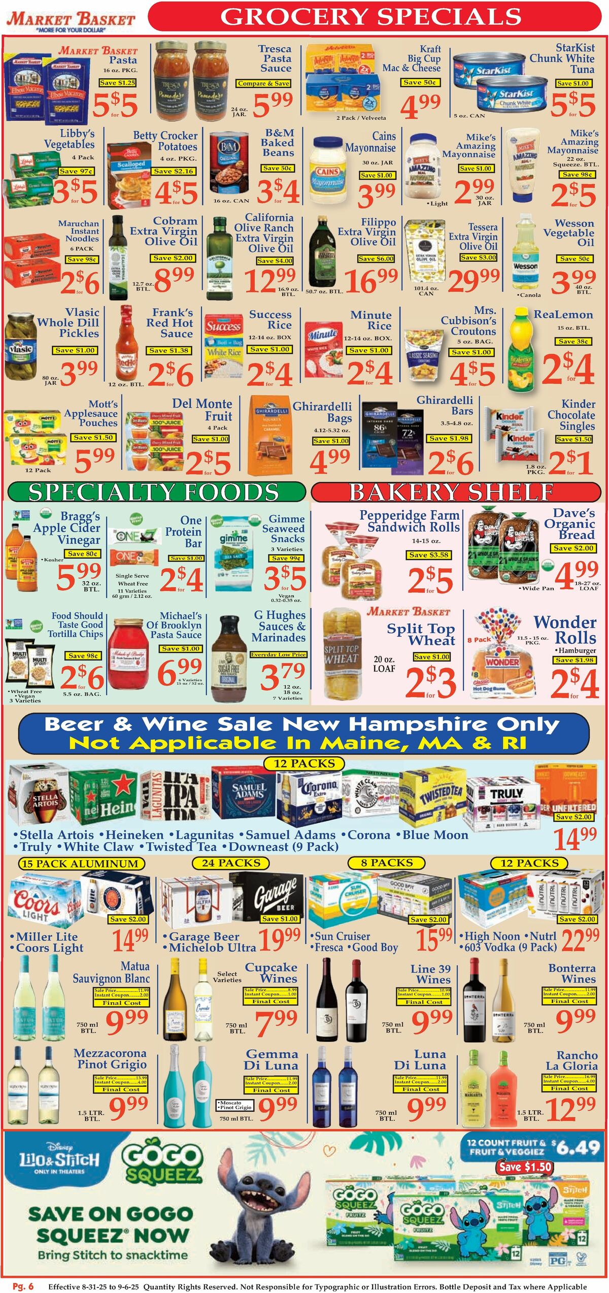 Market Basket Weekly Ad from August 31
