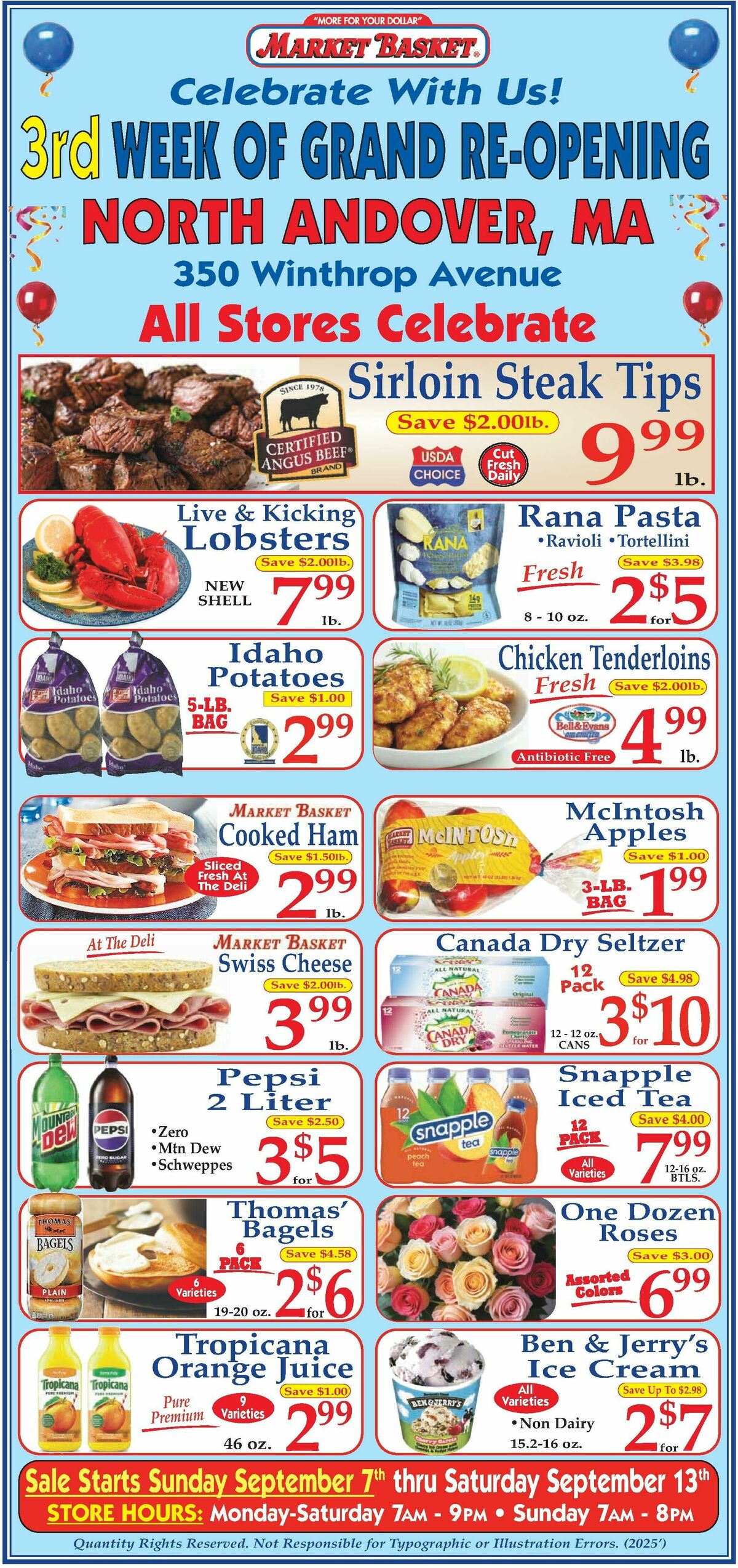 Market Basket Weekly Ad from September 7