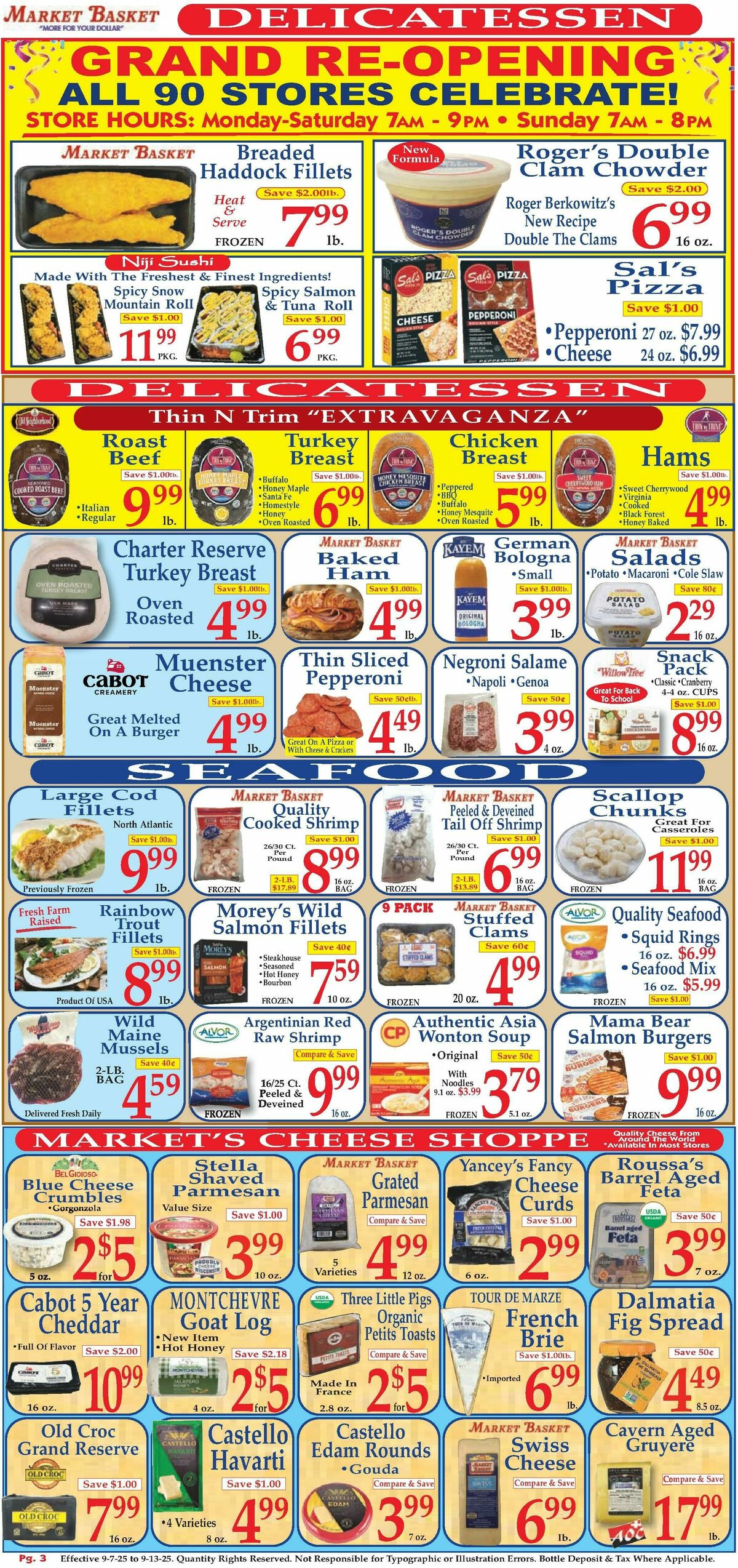 Market Basket Weekly Ad from September 7