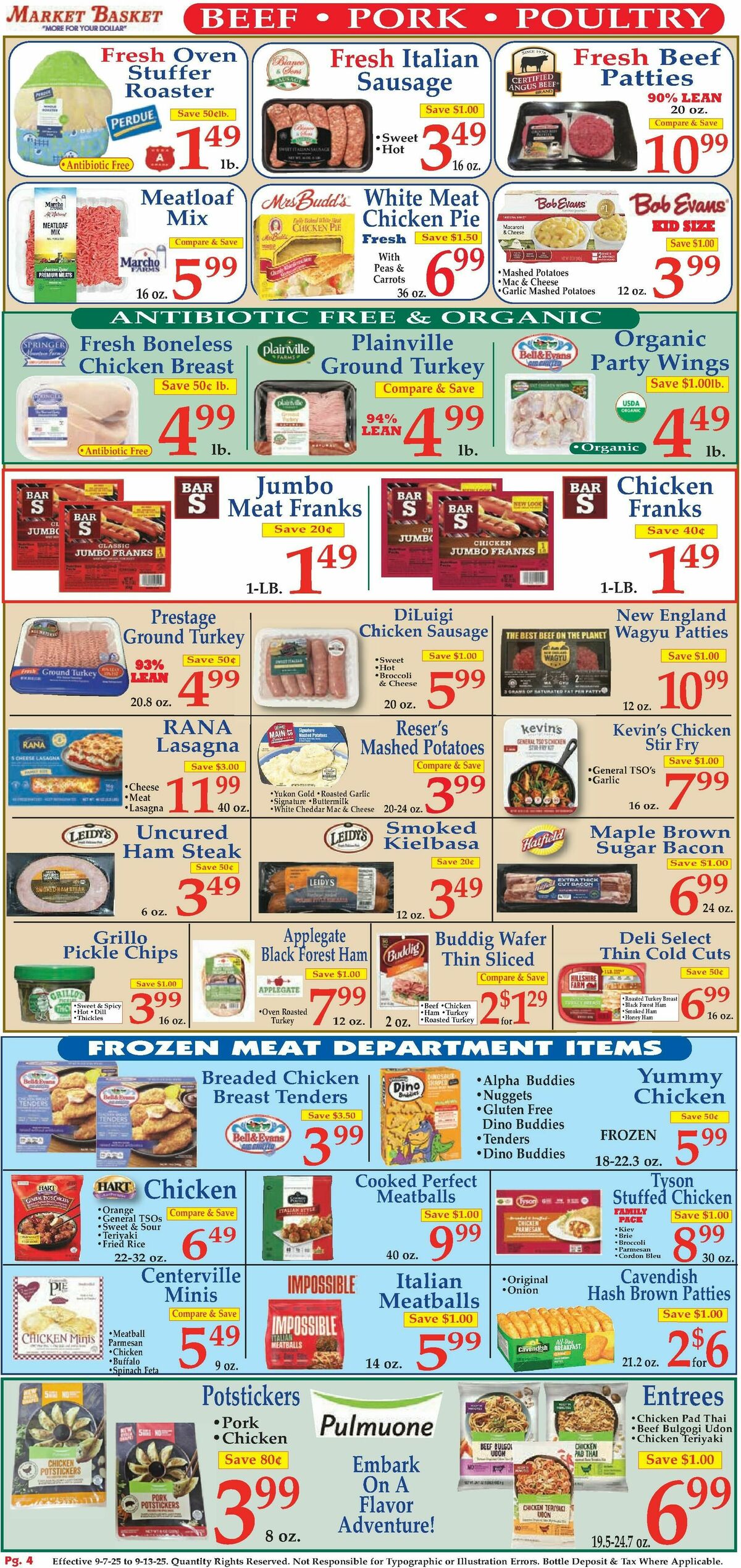 Market Basket Weekly Ad from September 7
