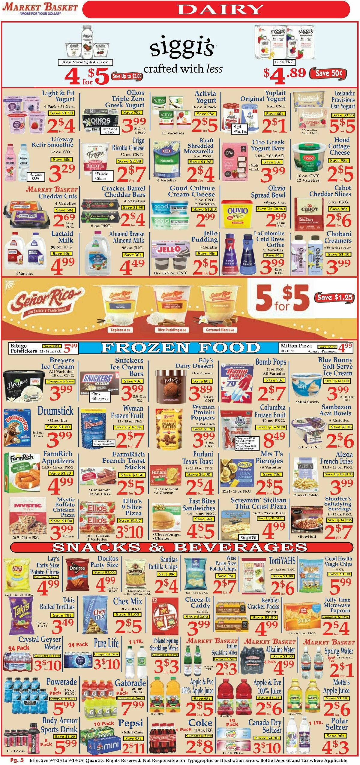 Market Basket Weekly Ad from September 7
