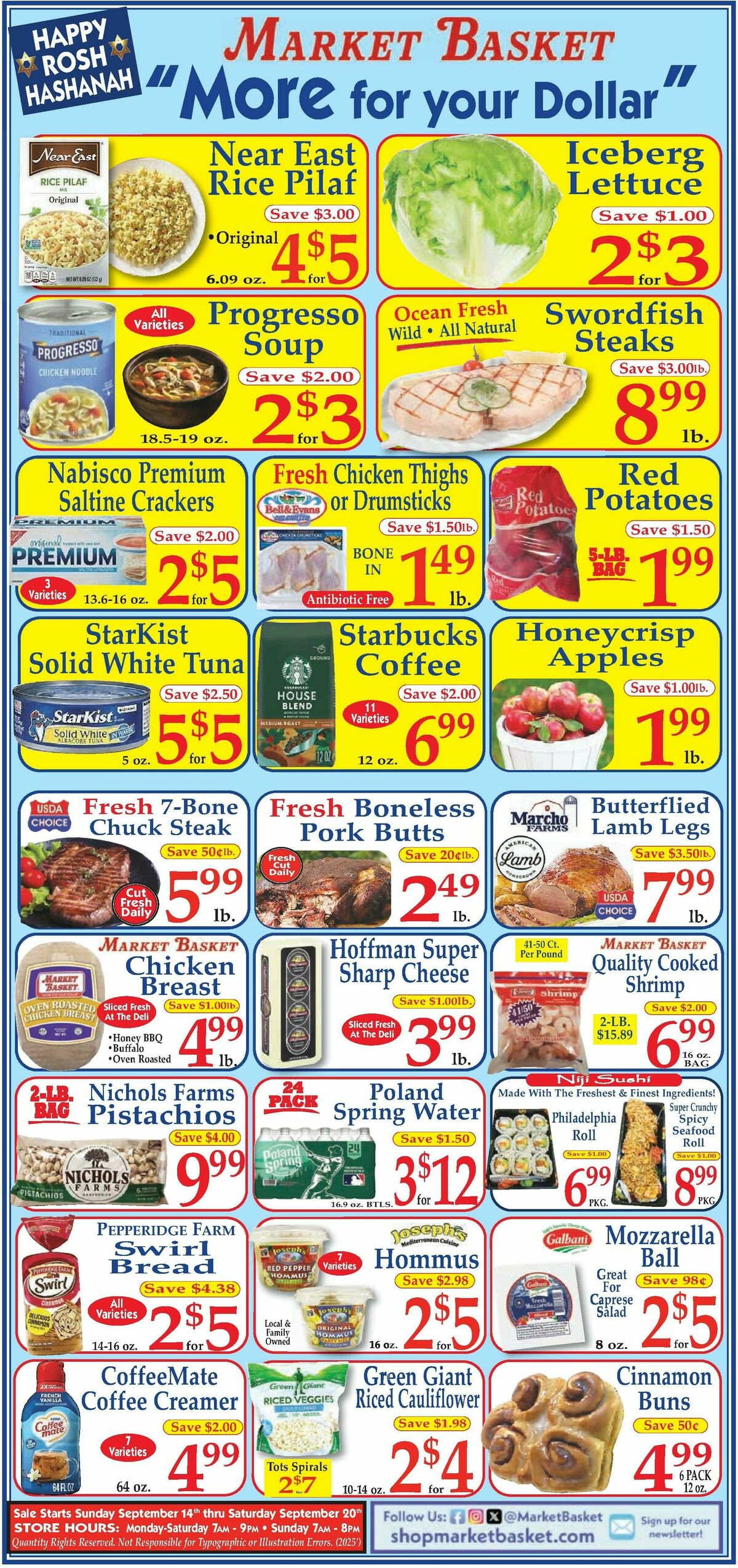 Market Basket Weekly Ad from September 14