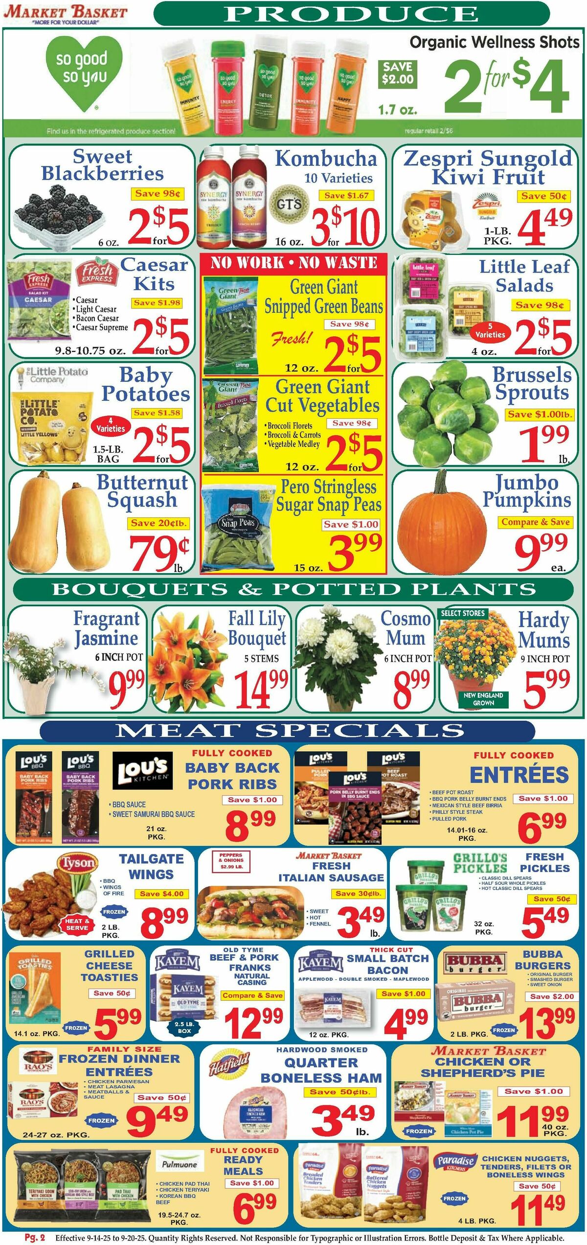 Market Basket Weekly Ad from September 14