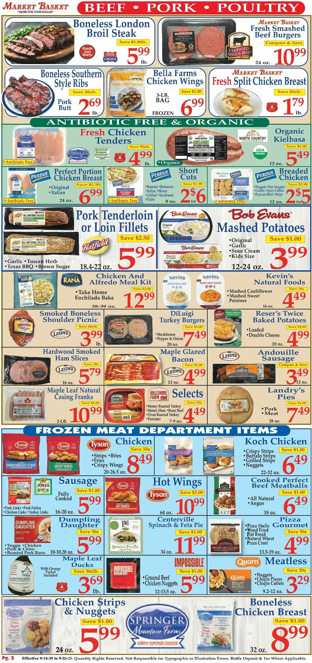 Market Basket Weekly Ad from September 14