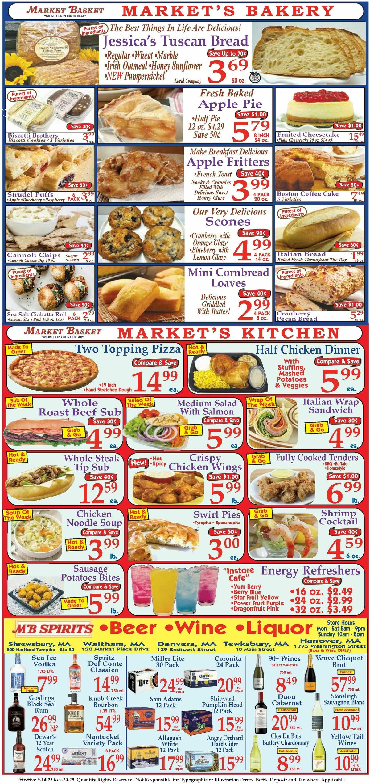 Market Basket Weekly Ad from September 14