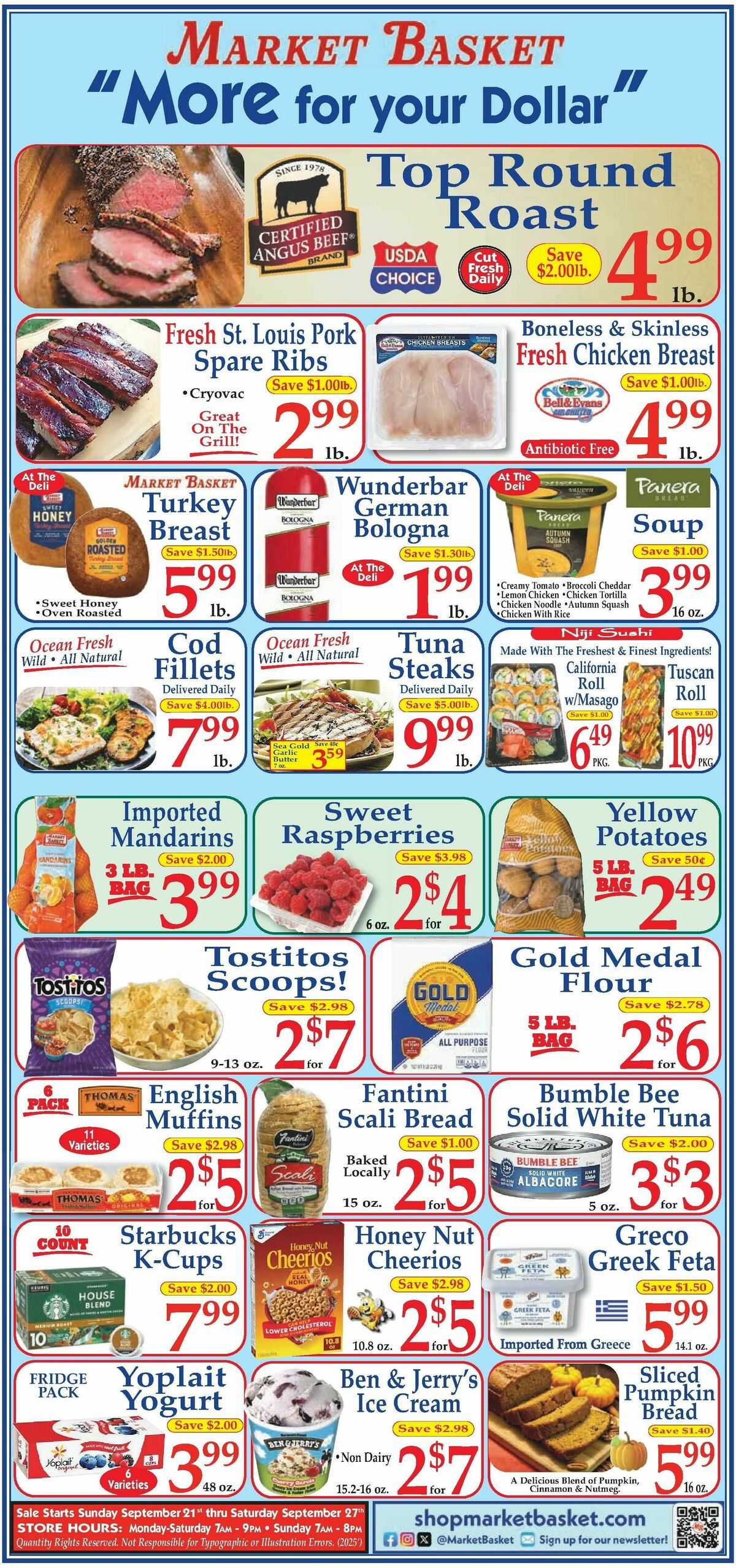 Market Basket Weekly Ad from September 21