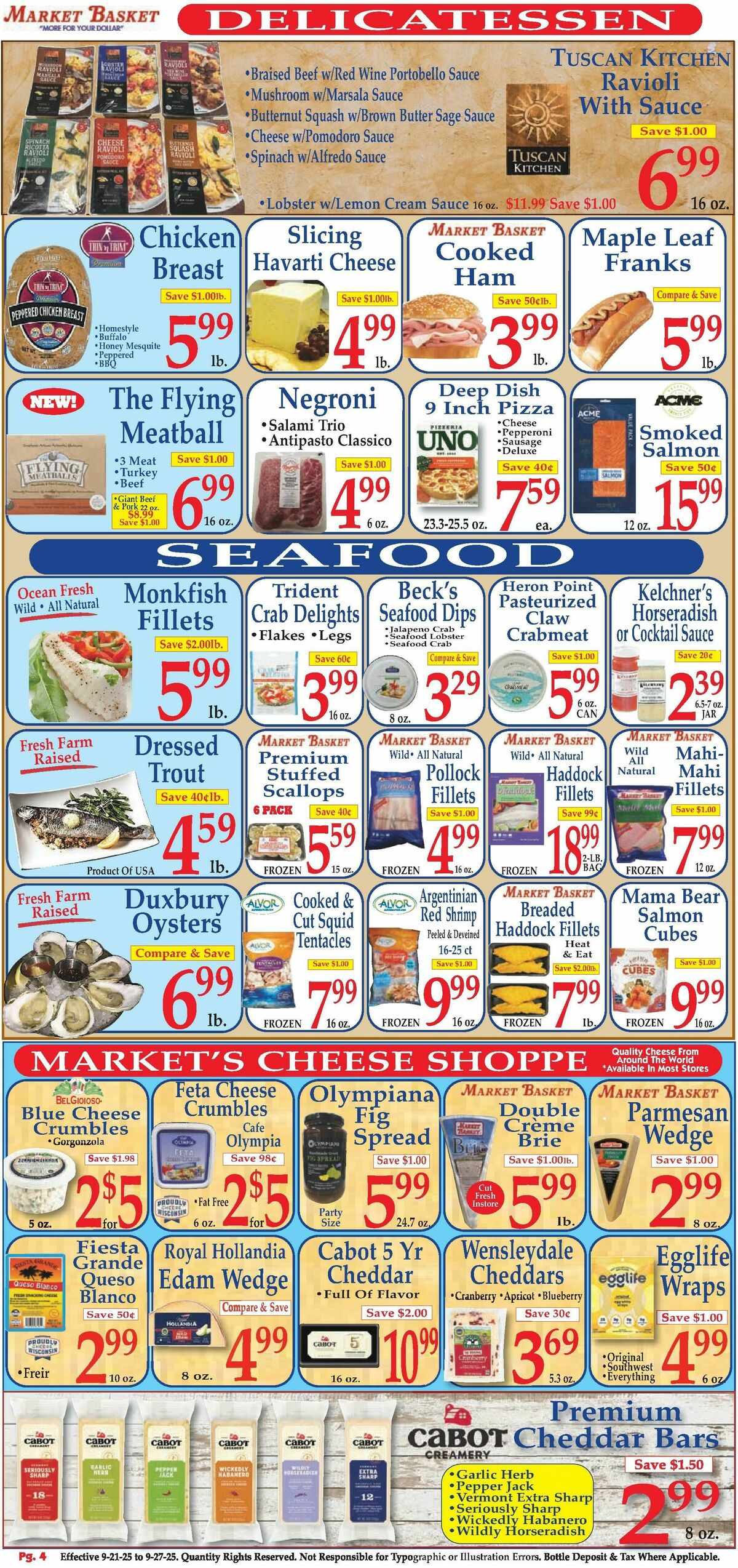 Market Basket Weekly Ad from September 21