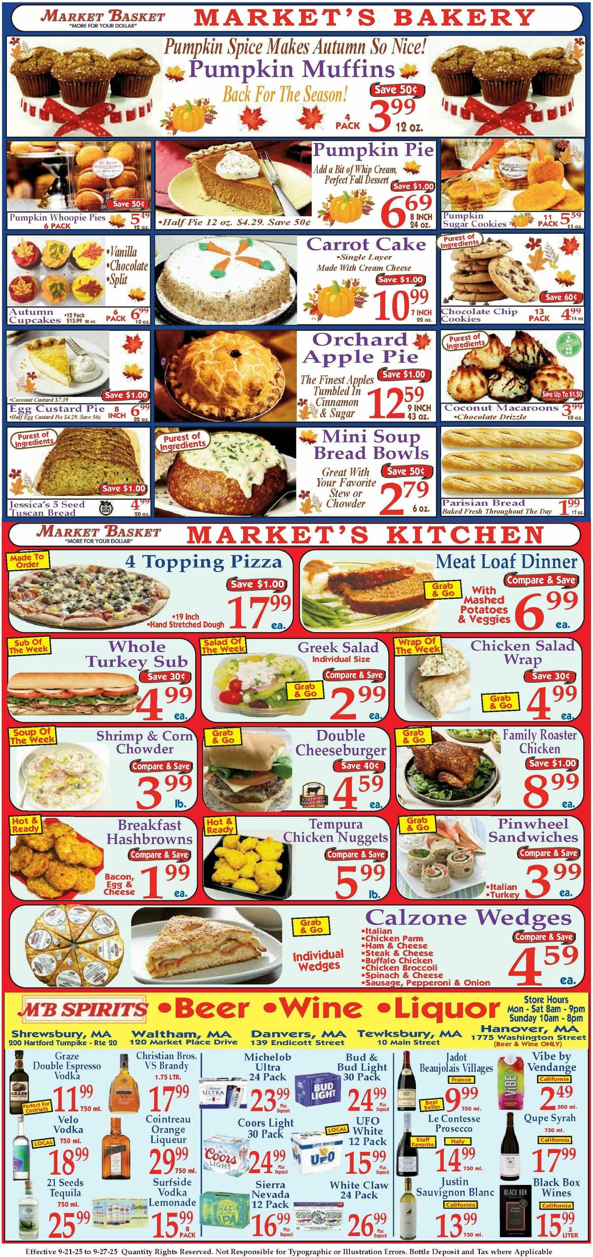 Market Basket Weekly Ad from September 21