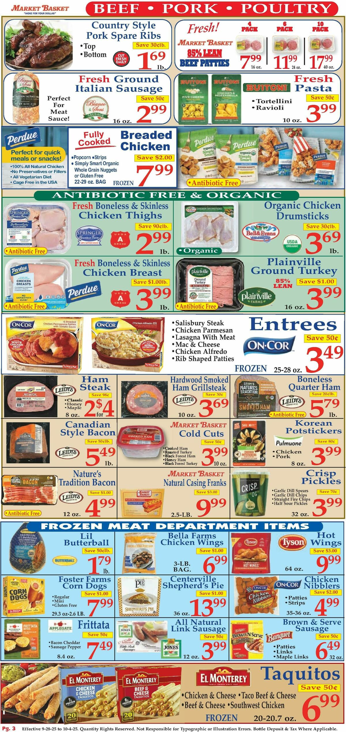 Market Basket Weekly Ad from September 28
