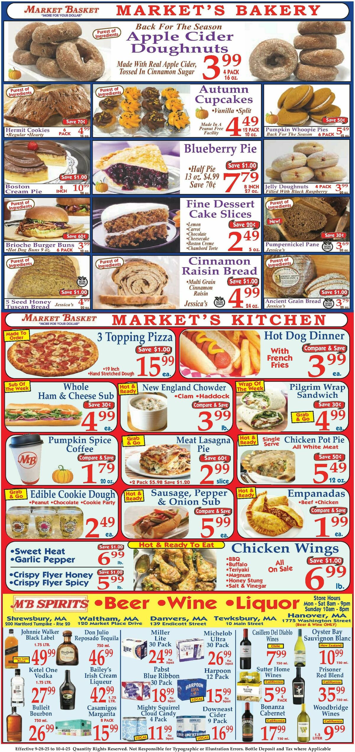 Market Basket Weekly Ad from September 28