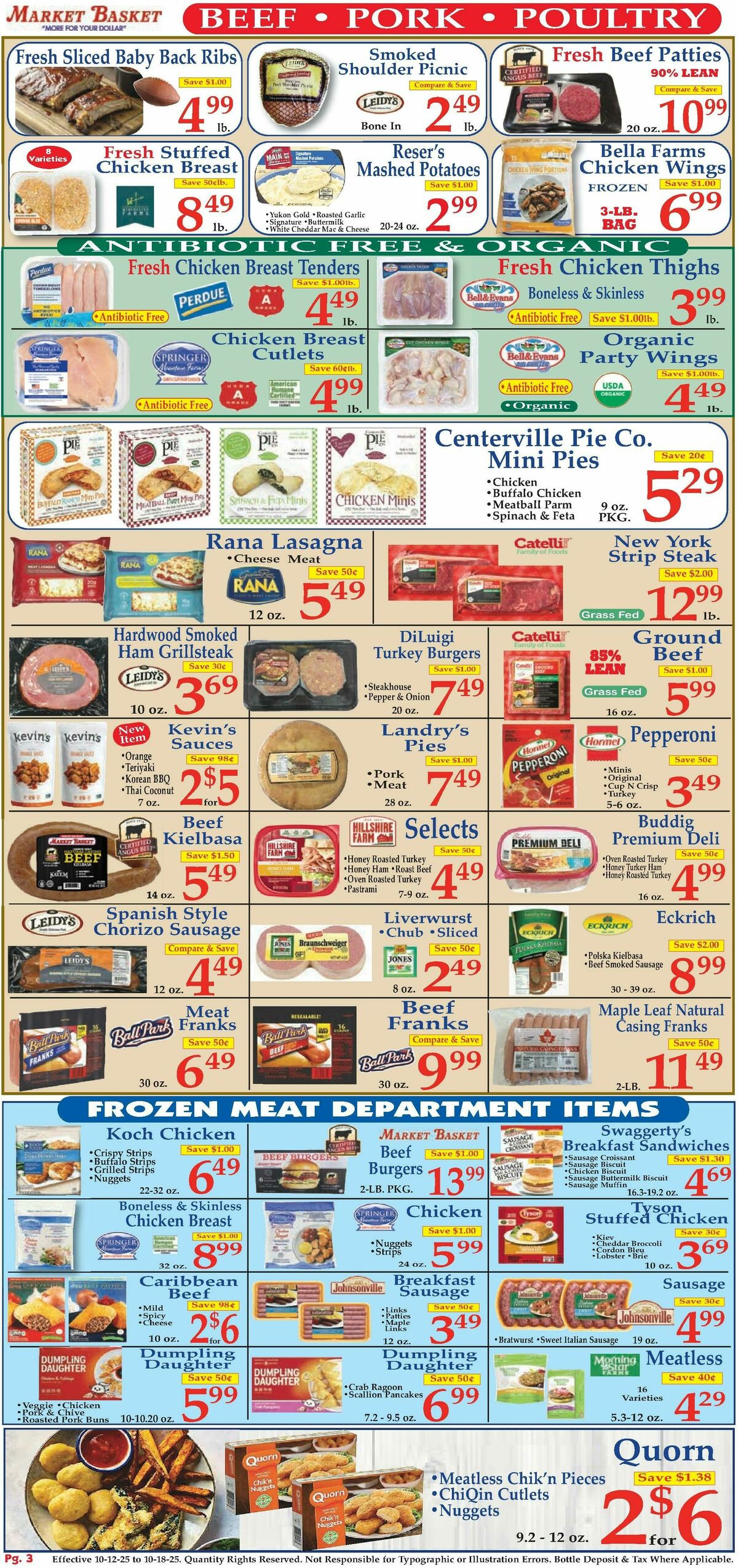 Market Basket Weekly Ad from October 12