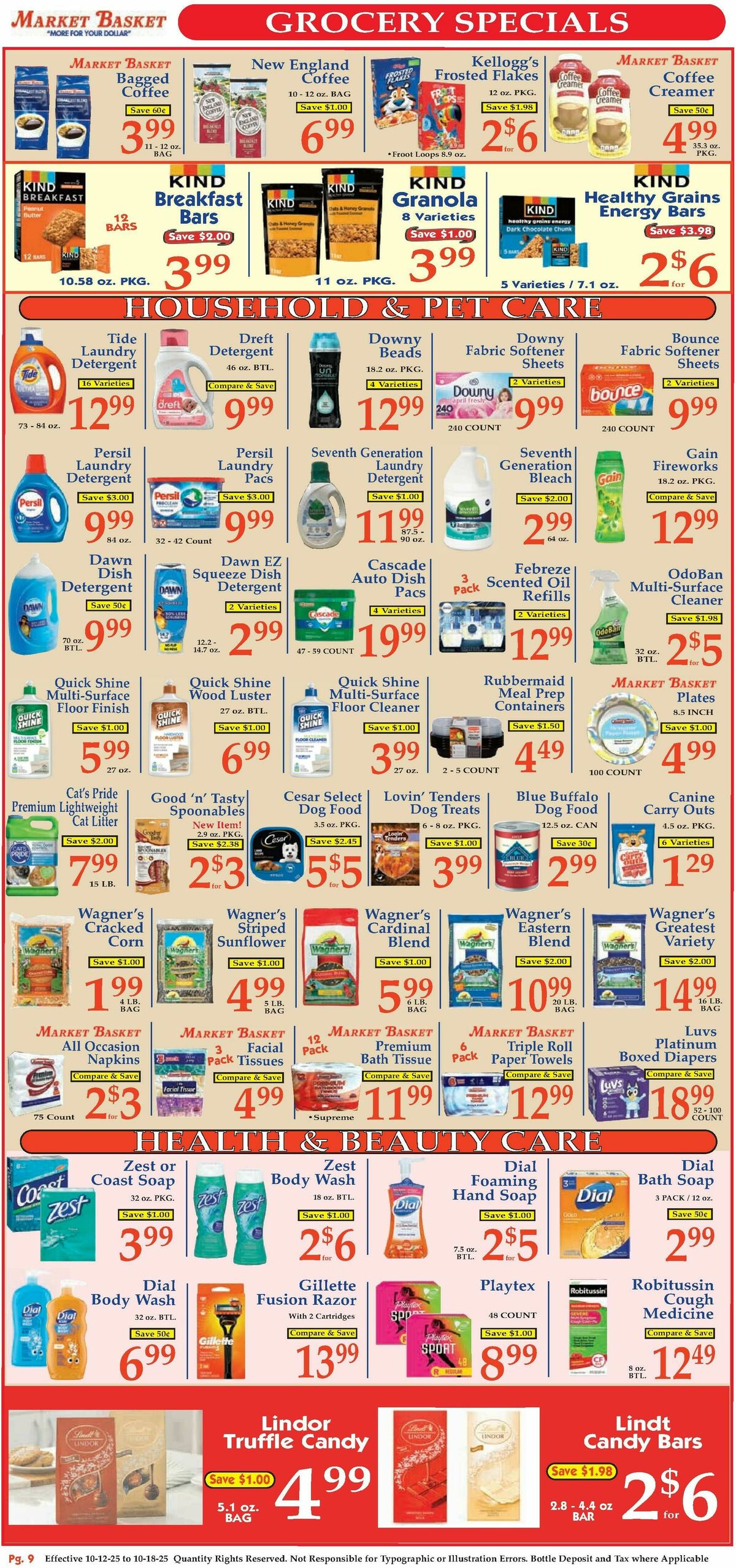 Market Basket Weekly Ad from October 12