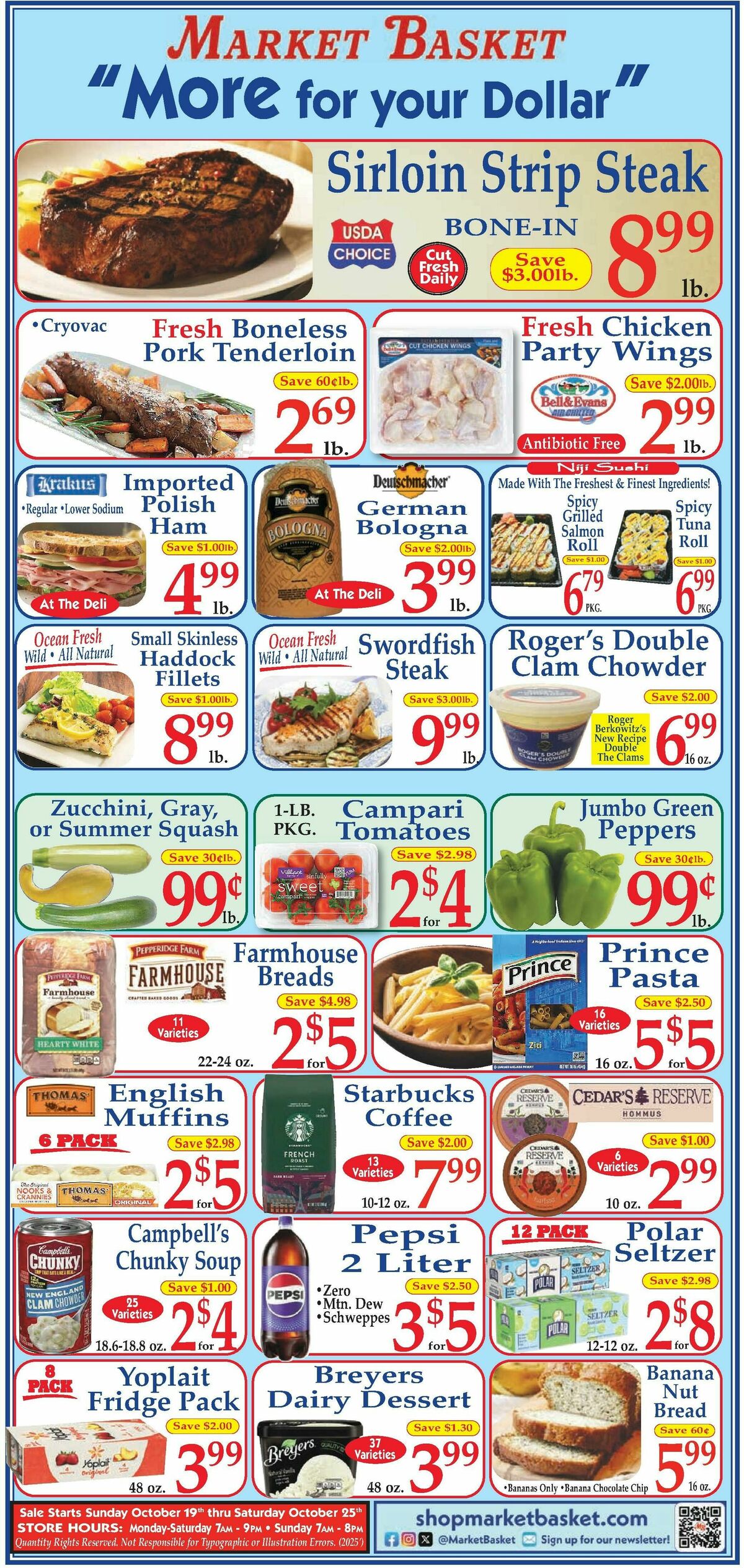 Market Basket Weekly Ad from October 19