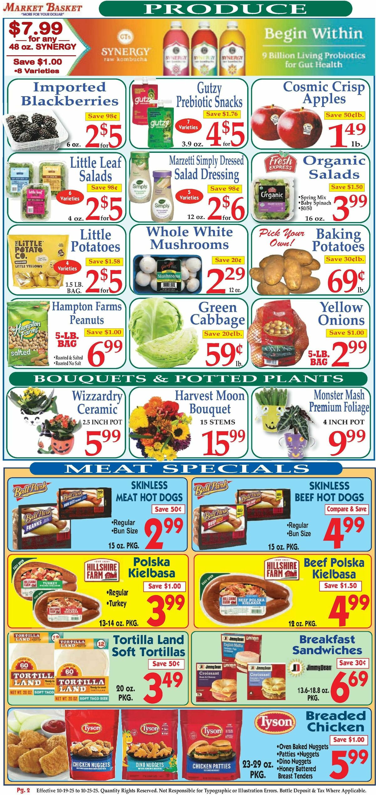 Market Basket Weekly Ad from October 19