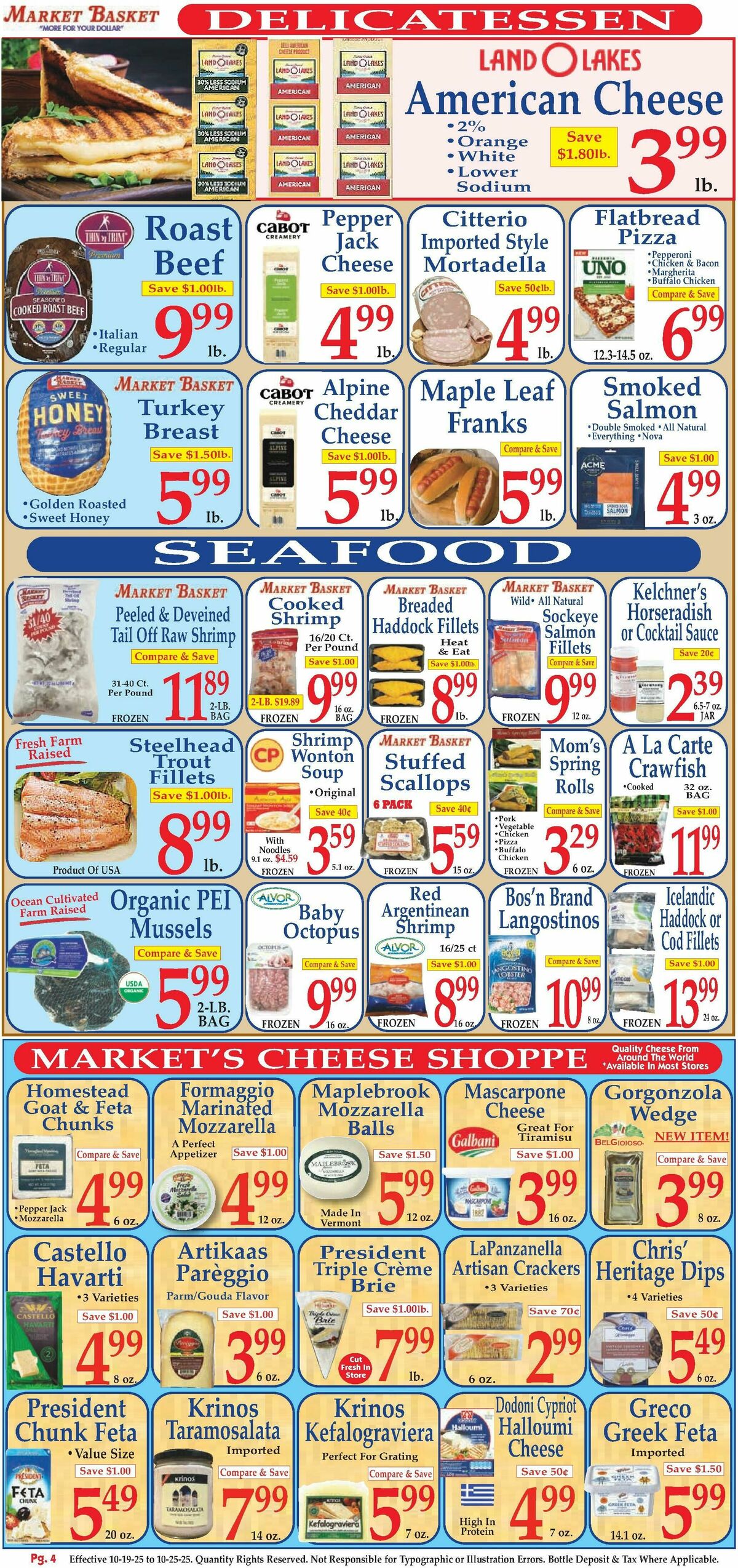 Market Basket Weekly Ad from October 19