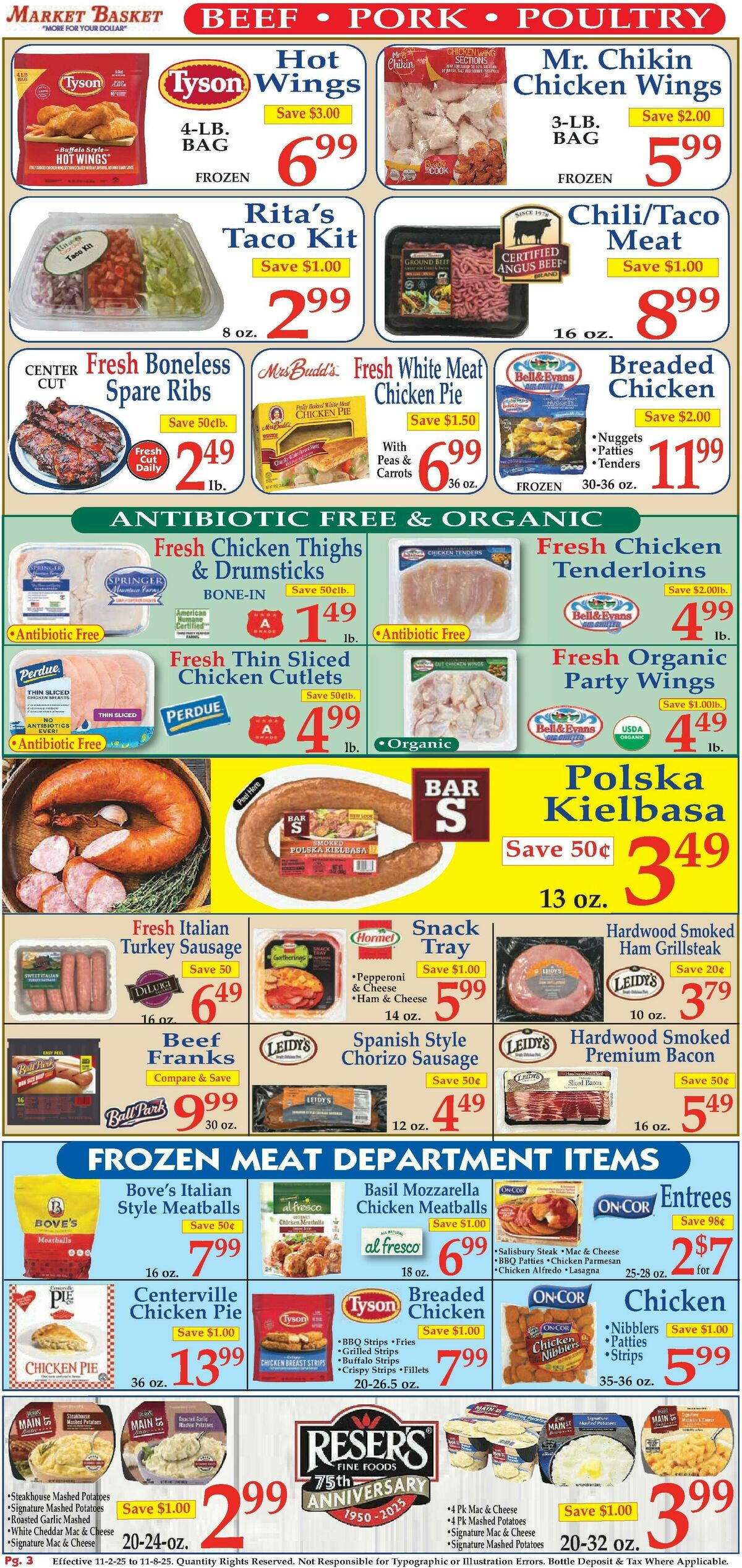 Market Basket Weekly Ad from November 2