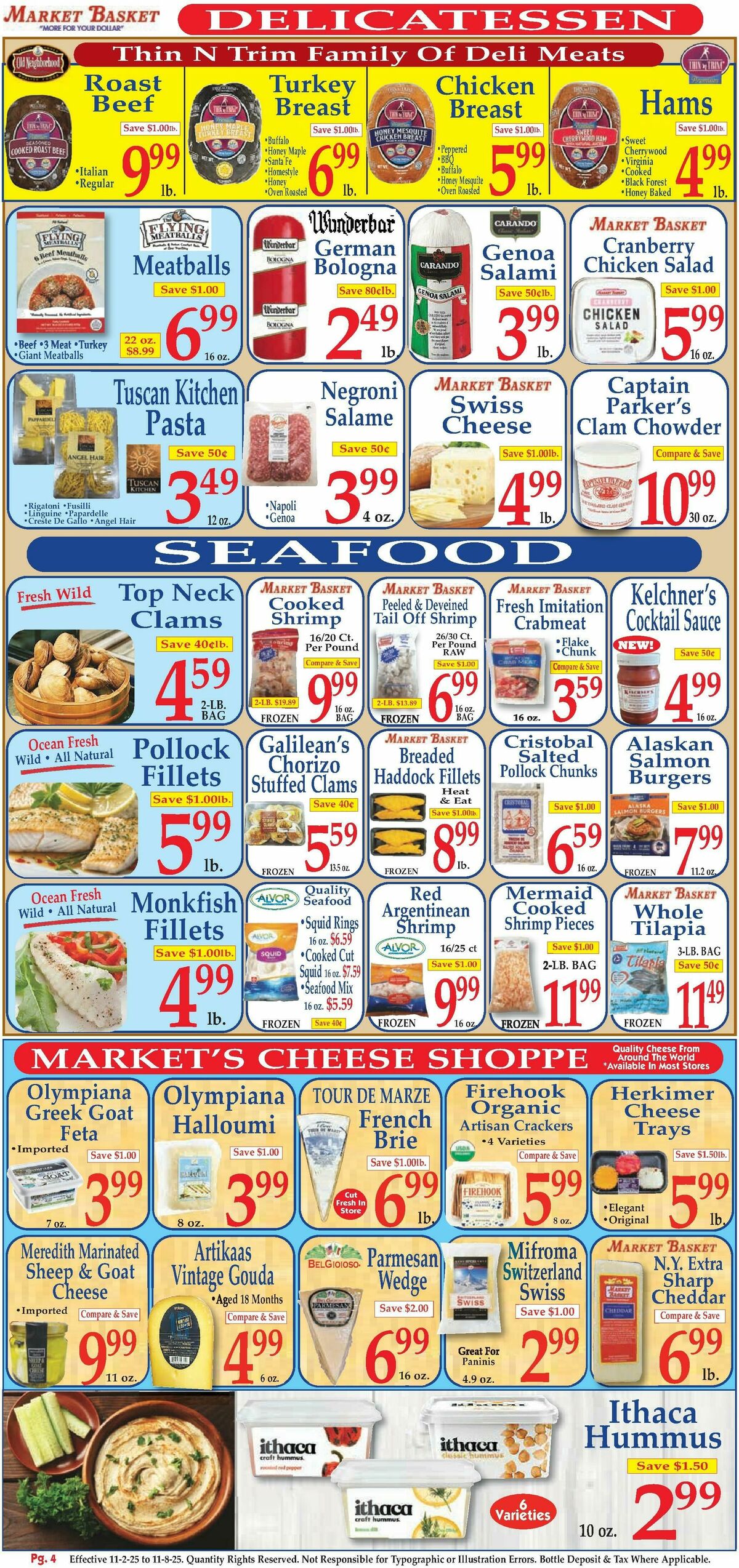Market Basket Weekly Ad from November 2