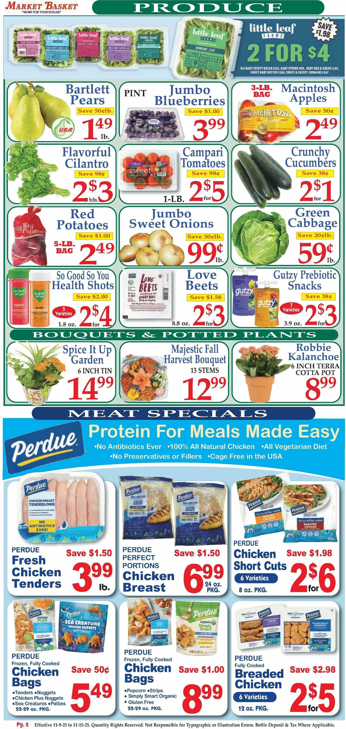 Market Basket Weekly Ad from November 9