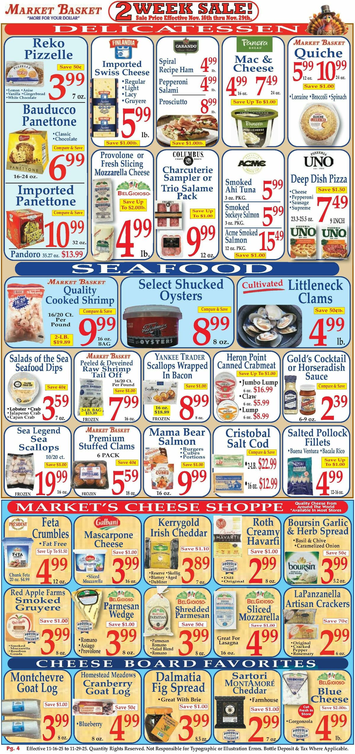 Market Basket Weekly Ad from November 16