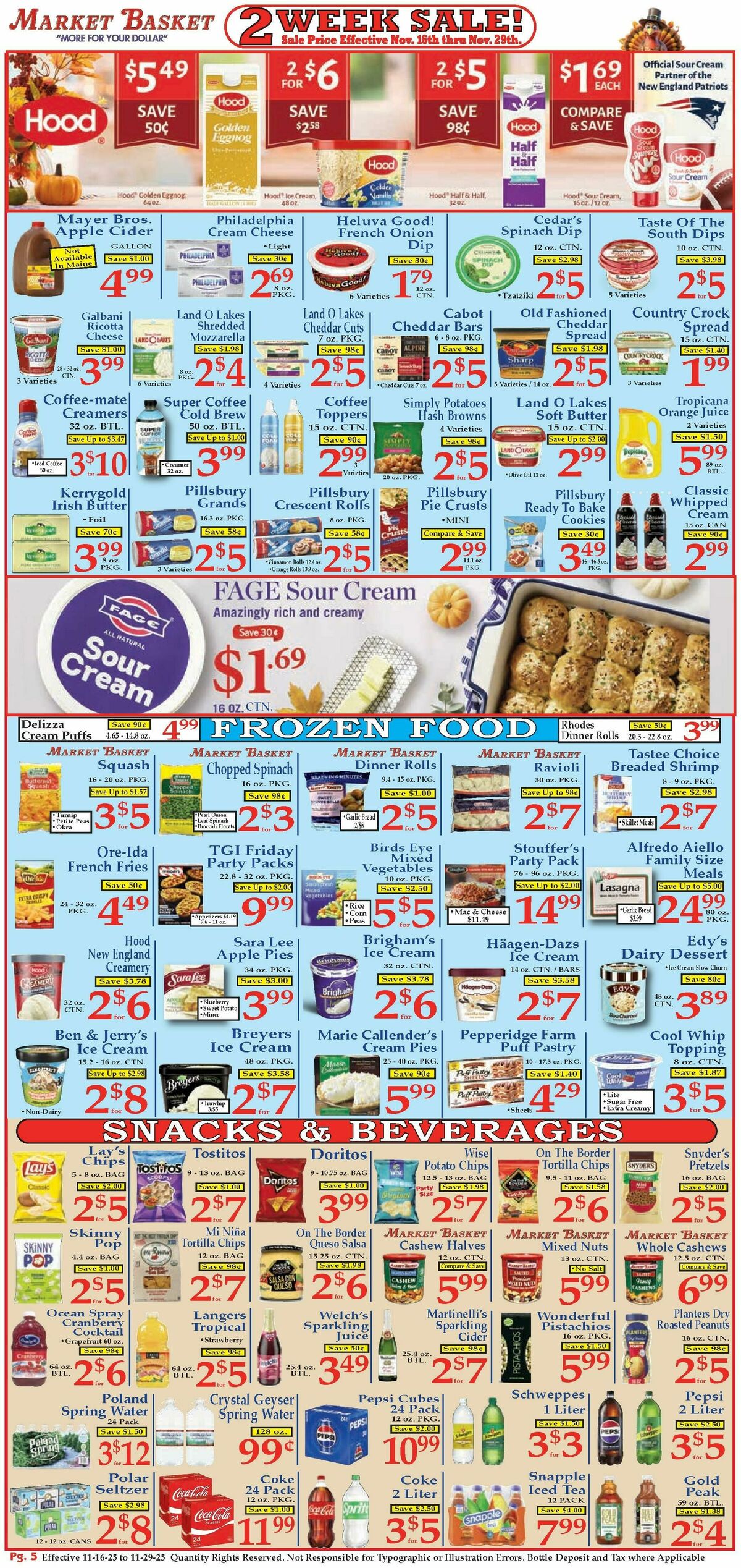 Market Basket Weekly Ad from November 16