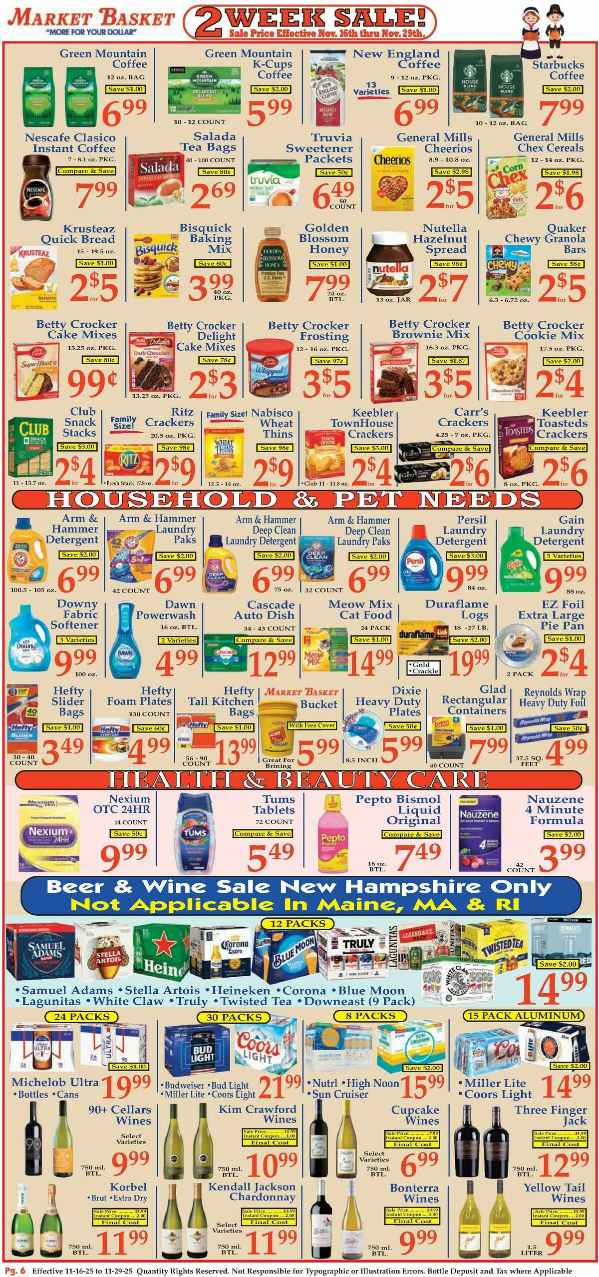 Market Basket Weekly Ad from November 16