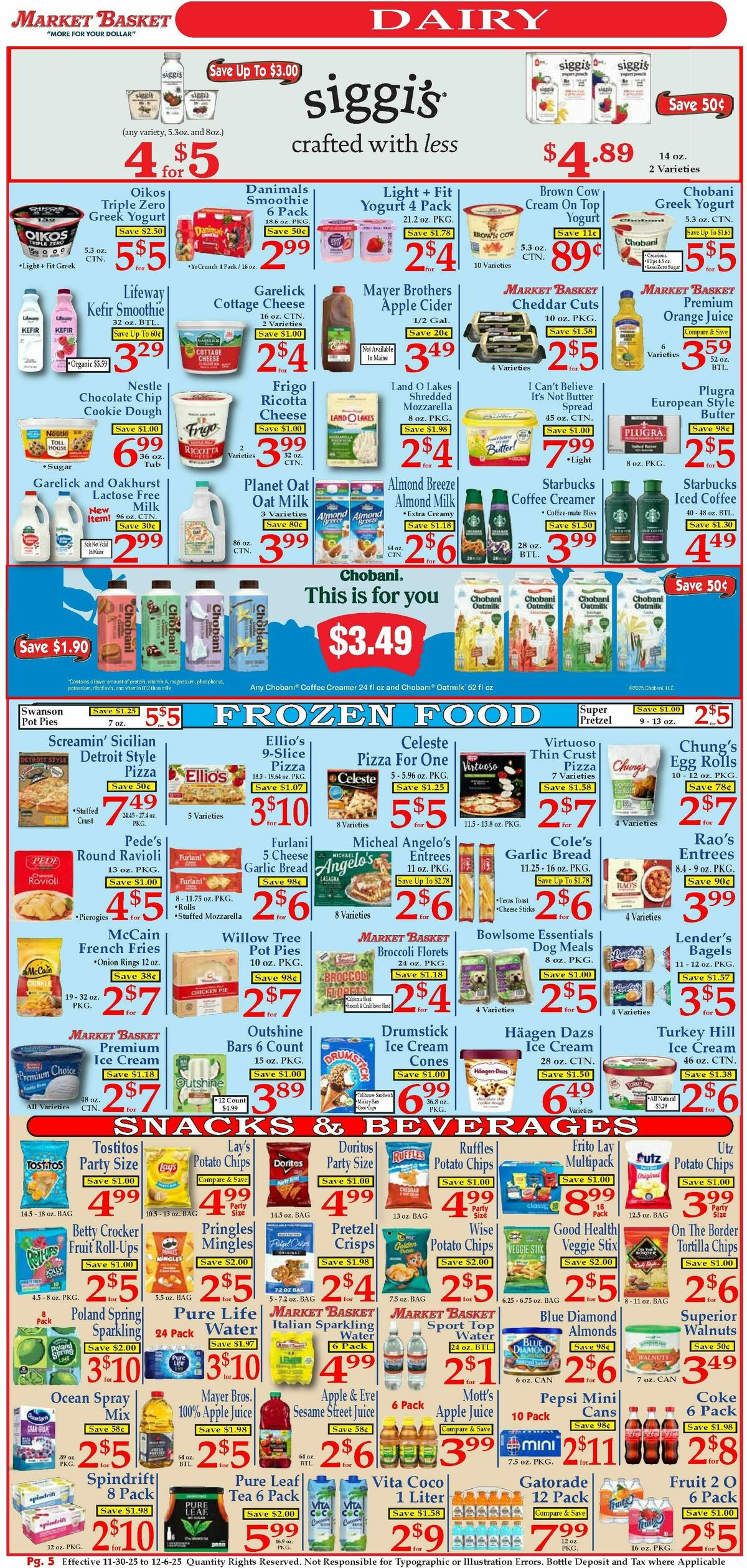 Market Basket Weekly Ad from November 30