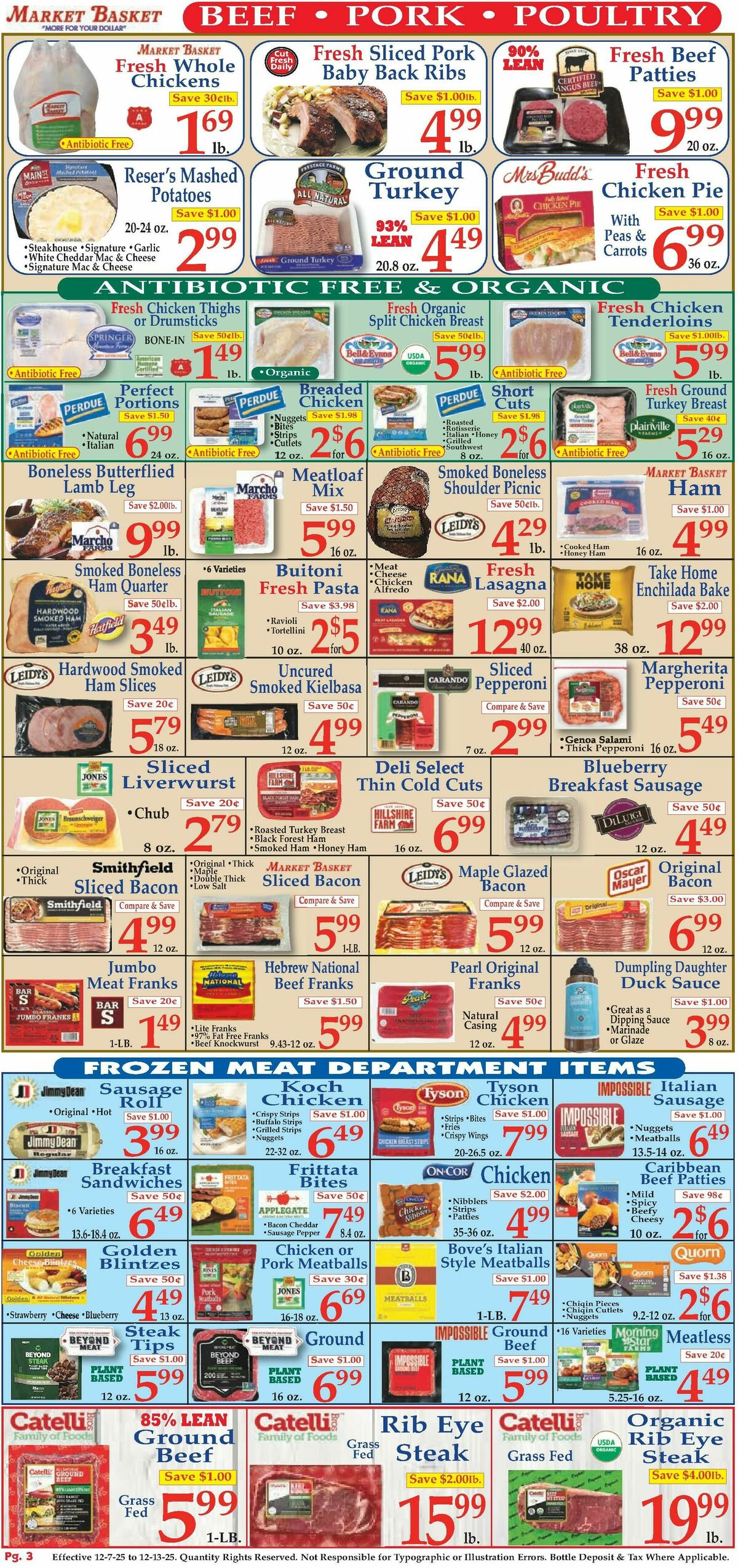 Market Basket Weekly Ad from December 7