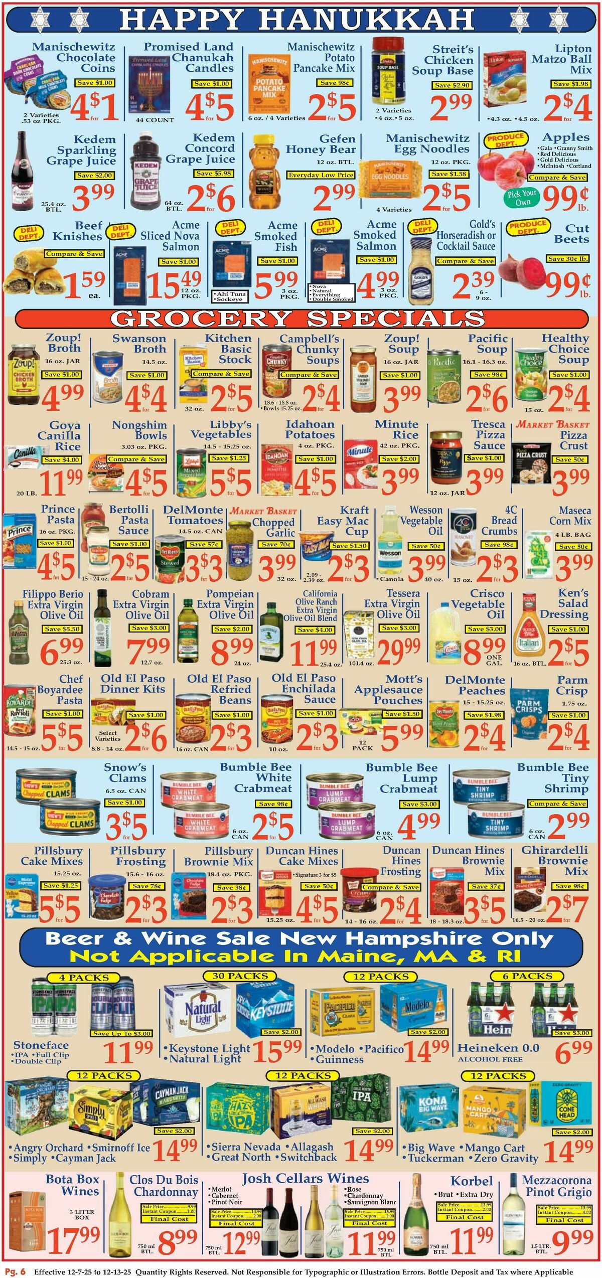 Market Basket Weekly Ad from December 7