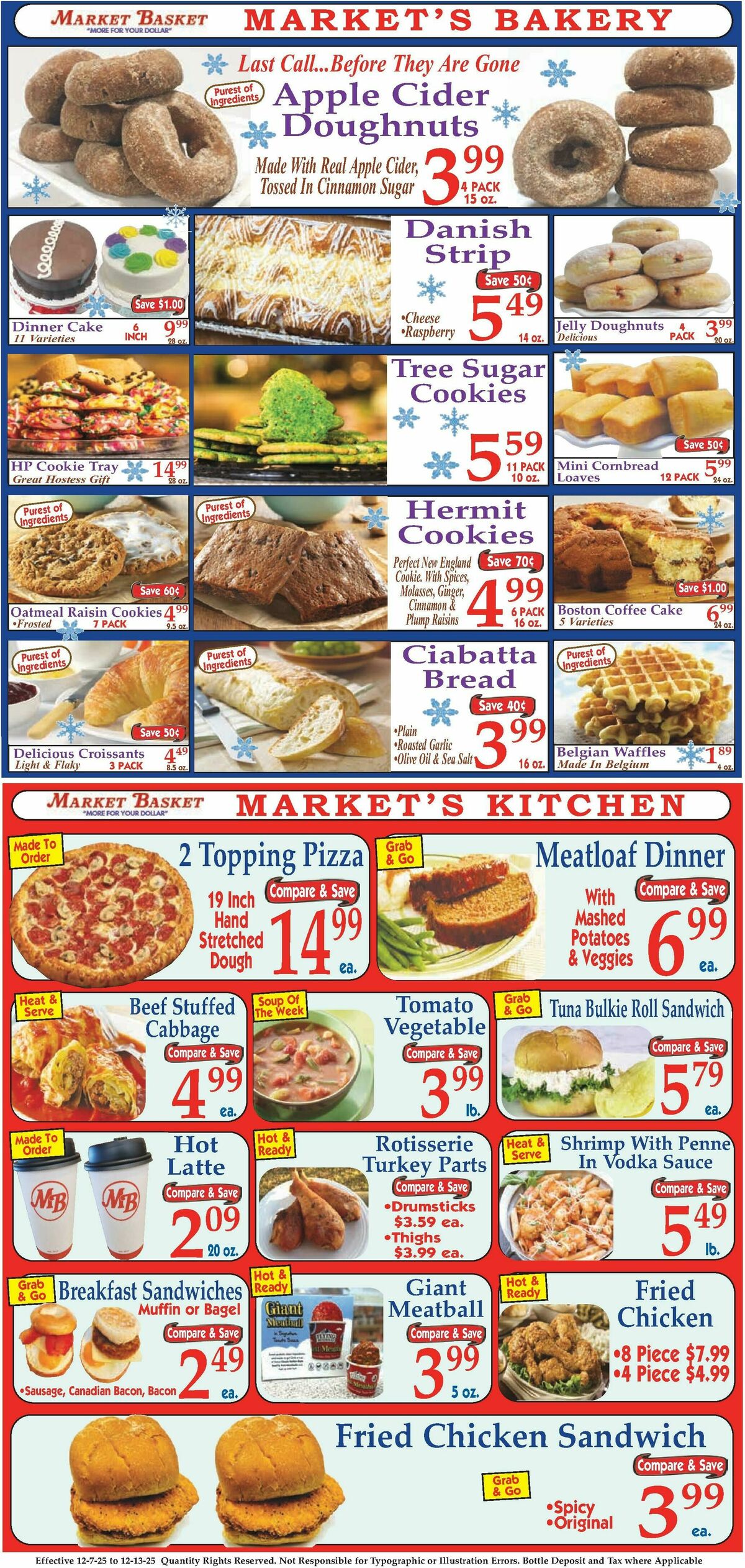 Market Basket Weekly Ad from December 7
