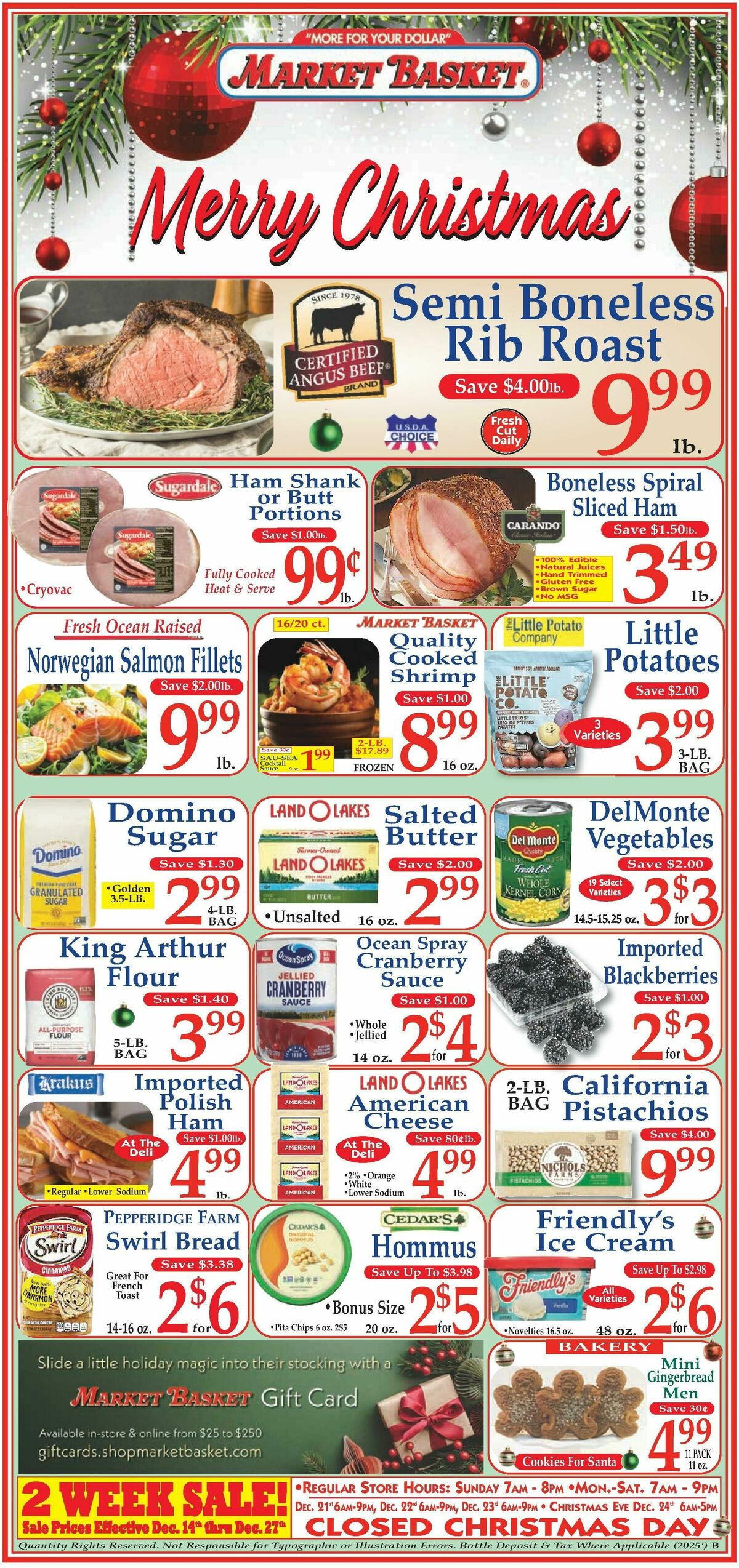 Market Basket Weekly Ad from December 14